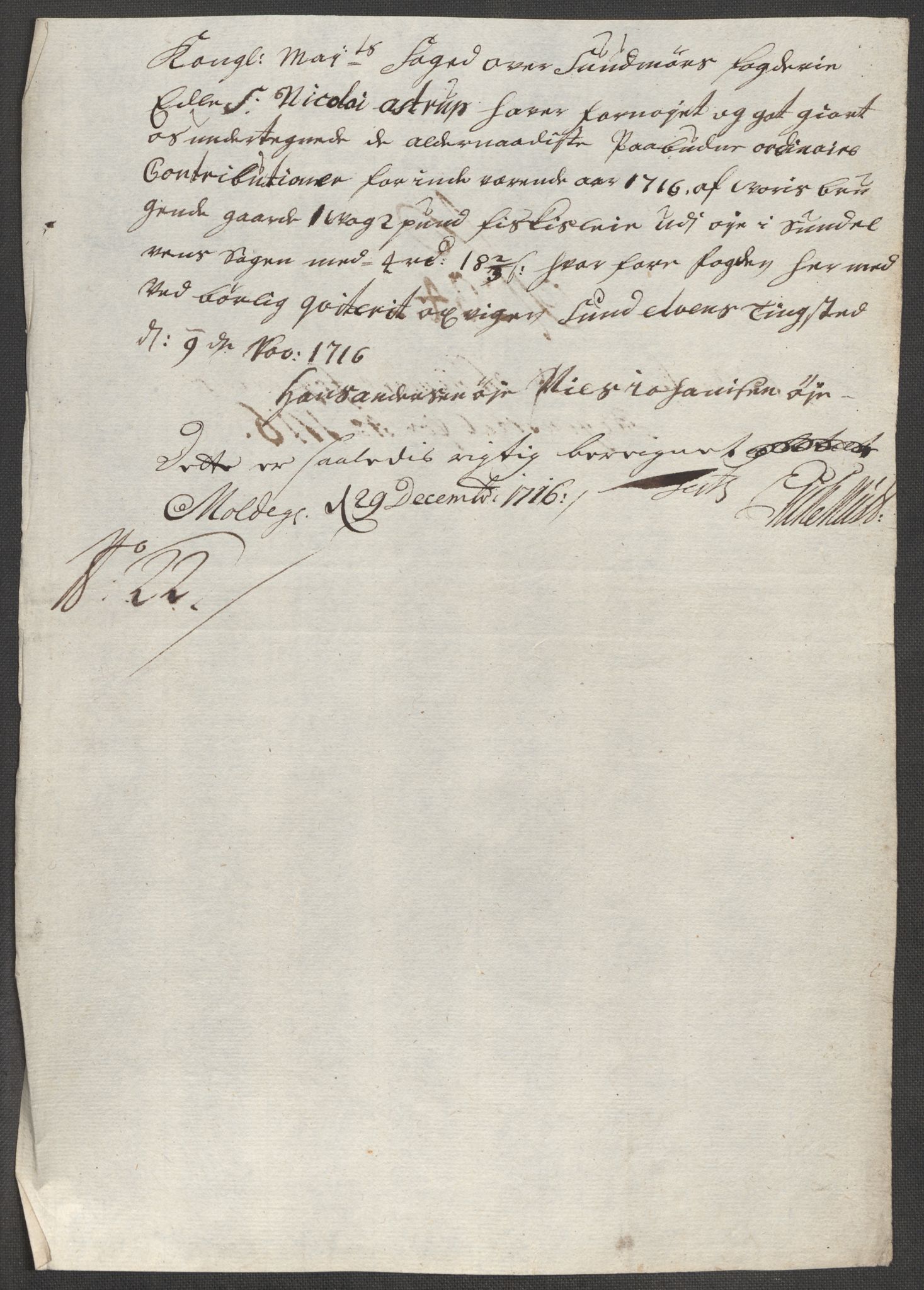 Rentekammeret inntil 1814, Reviderte regnskaper, Fogderegnskap, AV/RA-EA-4092/R54/L3568: Fogderegnskap Sunnmøre, 1716, p. 174