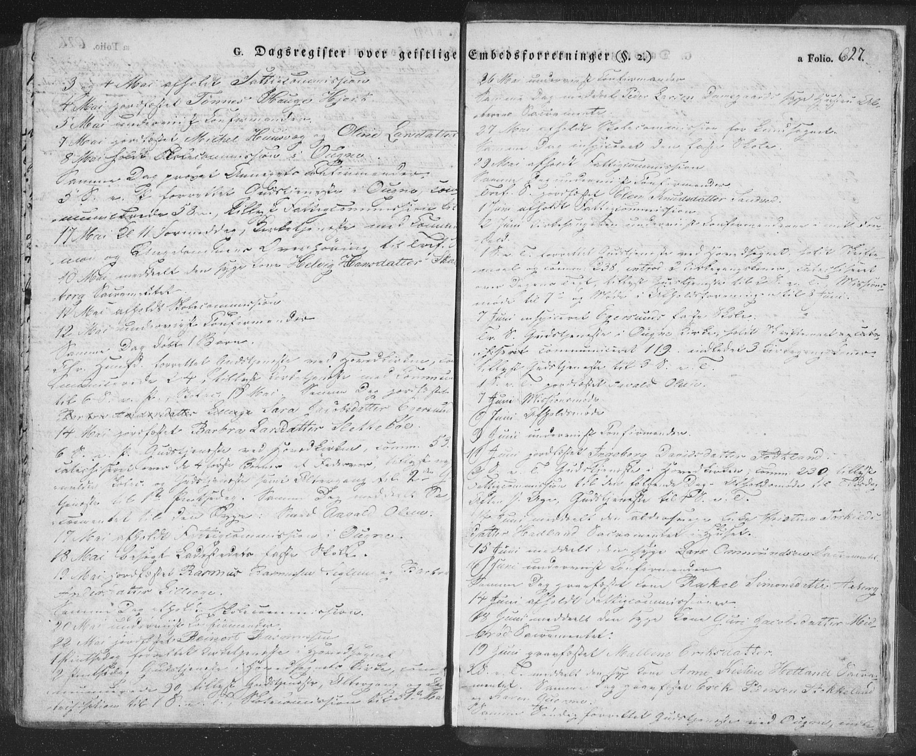 Eigersund sokneprestkontor, AV/SAST-A-101807/S08/L0009: Parish register (official) no. A 9, 1827-1850, p. 627