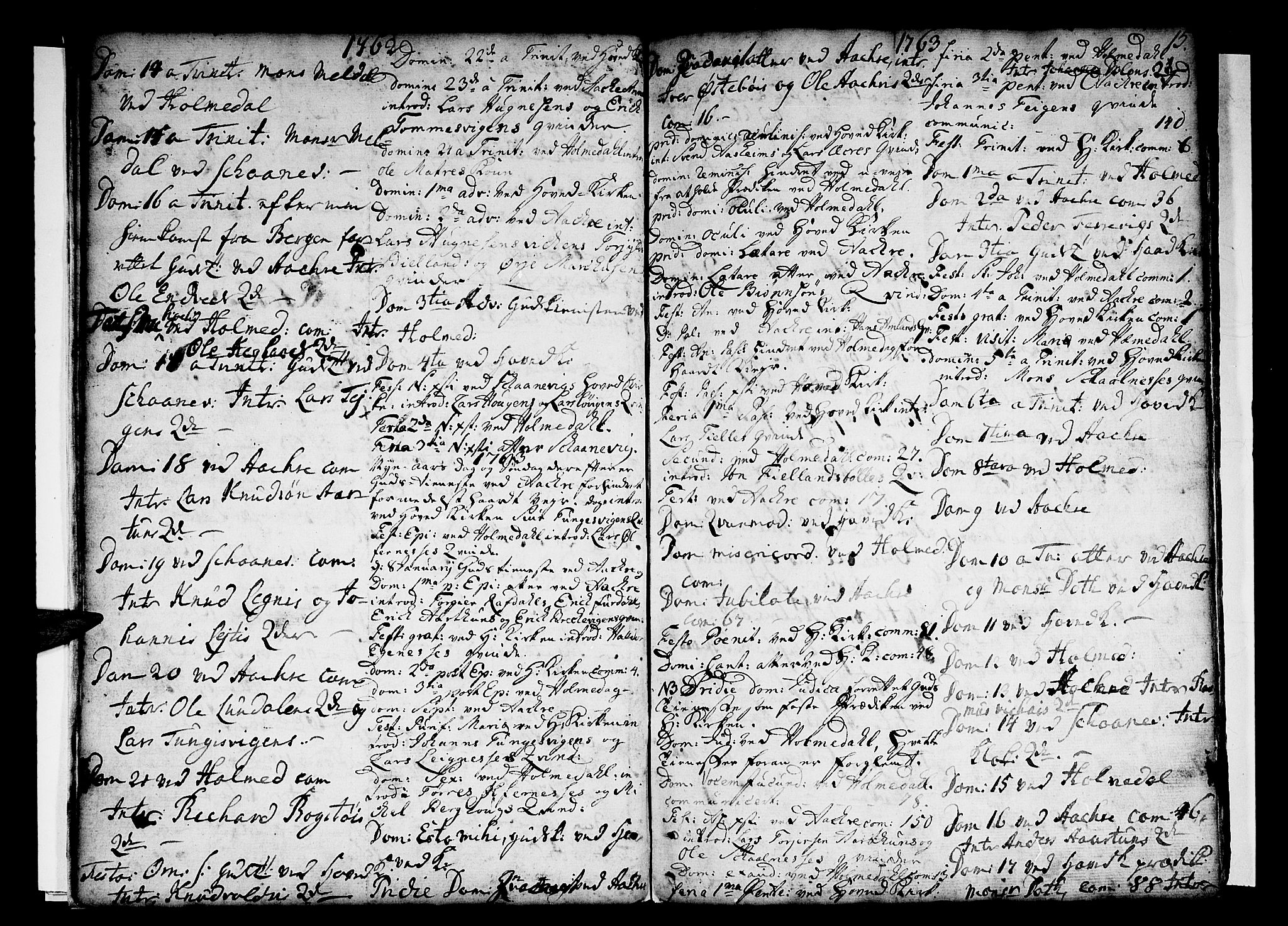 Skånevik sokneprestembete, SAB/A-77801/H/Haa: Parish register (official) no. A 1, 1745-1789, p. 15