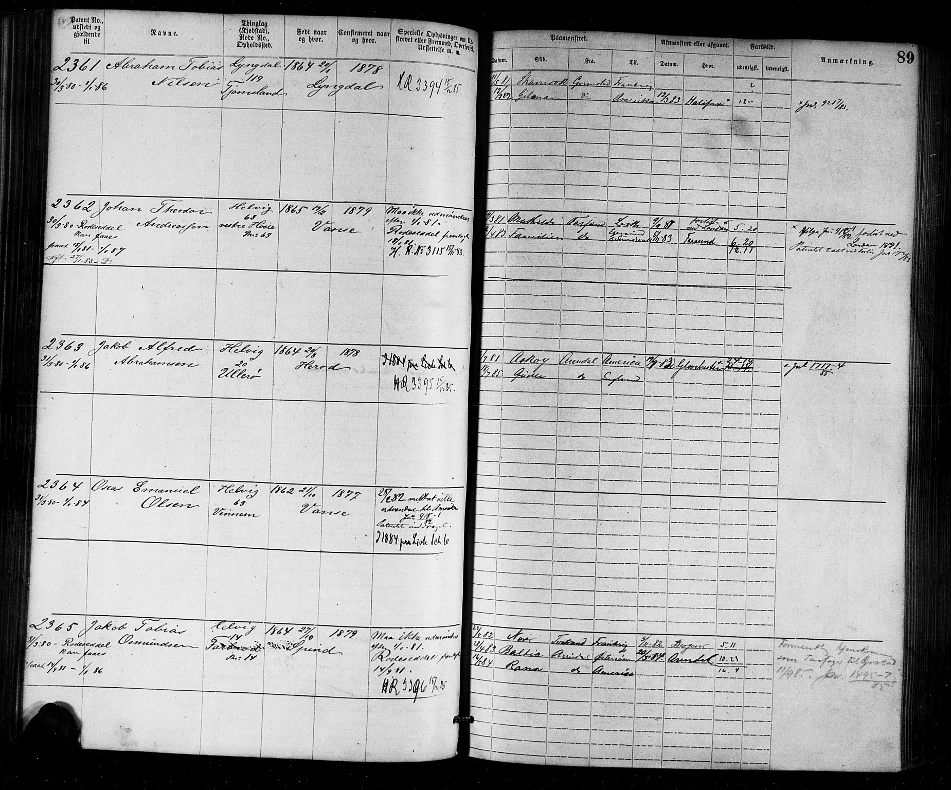 Farsund mønstringskrets, AV/SAK-2031-0017/F/Fa/L0002: Annotasjonsrulle nr 1921-3815 med register, M-2, 1877-1894, p. 115