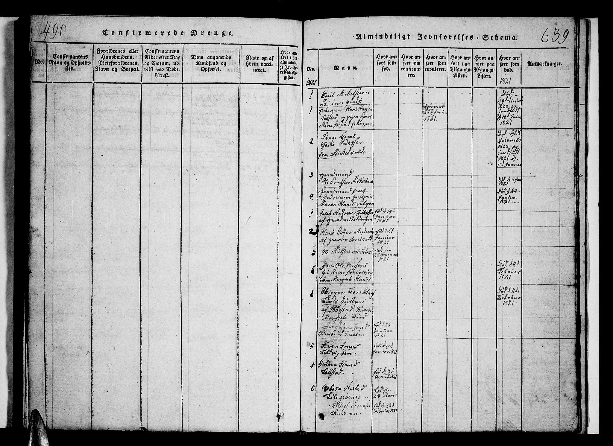 Ibestad sokneprestembete, SATØ/S-0077/H/Ha/Hab/L0002klokker: Parish register (copy) no. 2, 1821-1833, p. 639