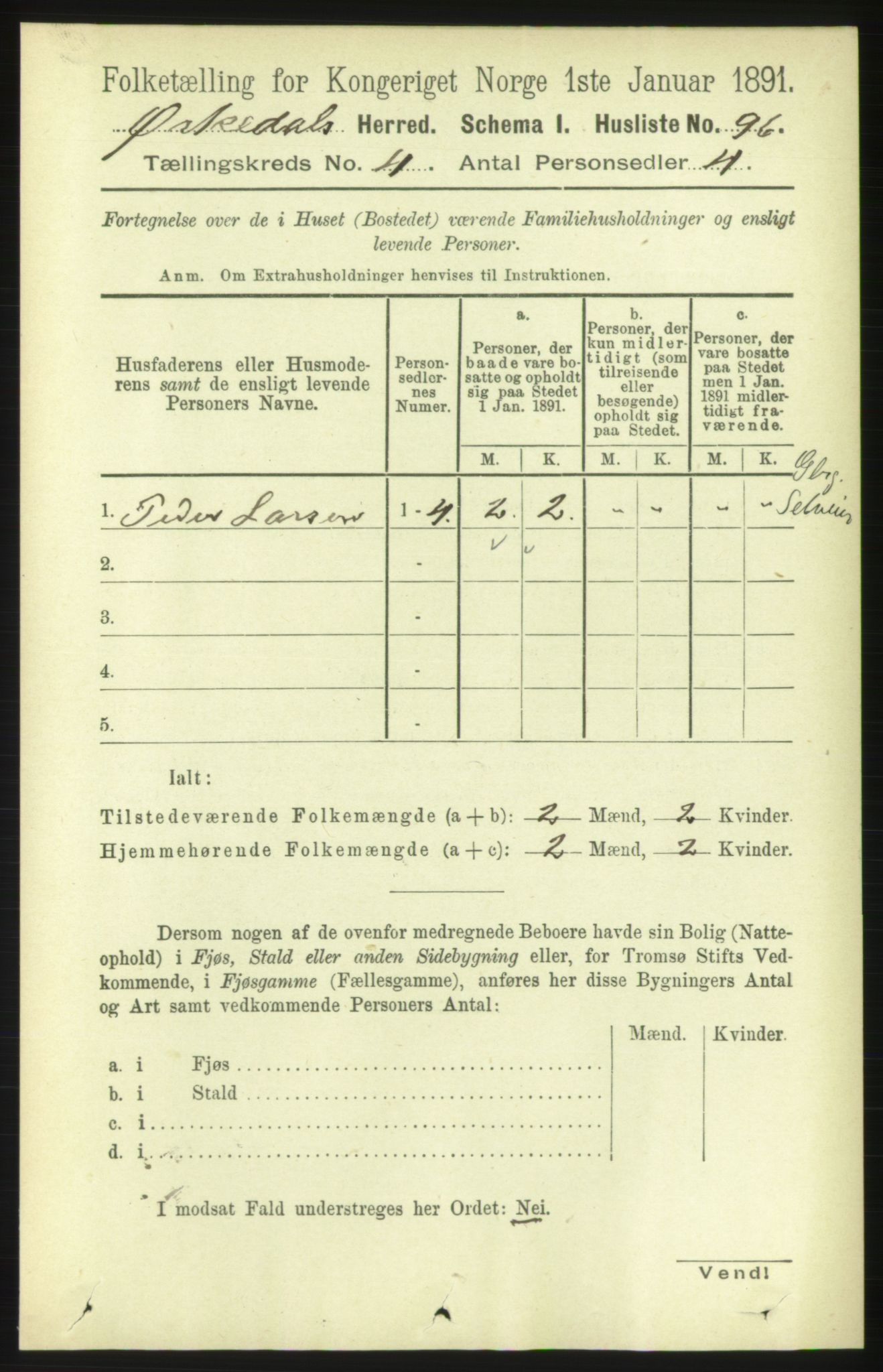 RA, 1891 census for 1638 Orkdal, 1891, p. 1879