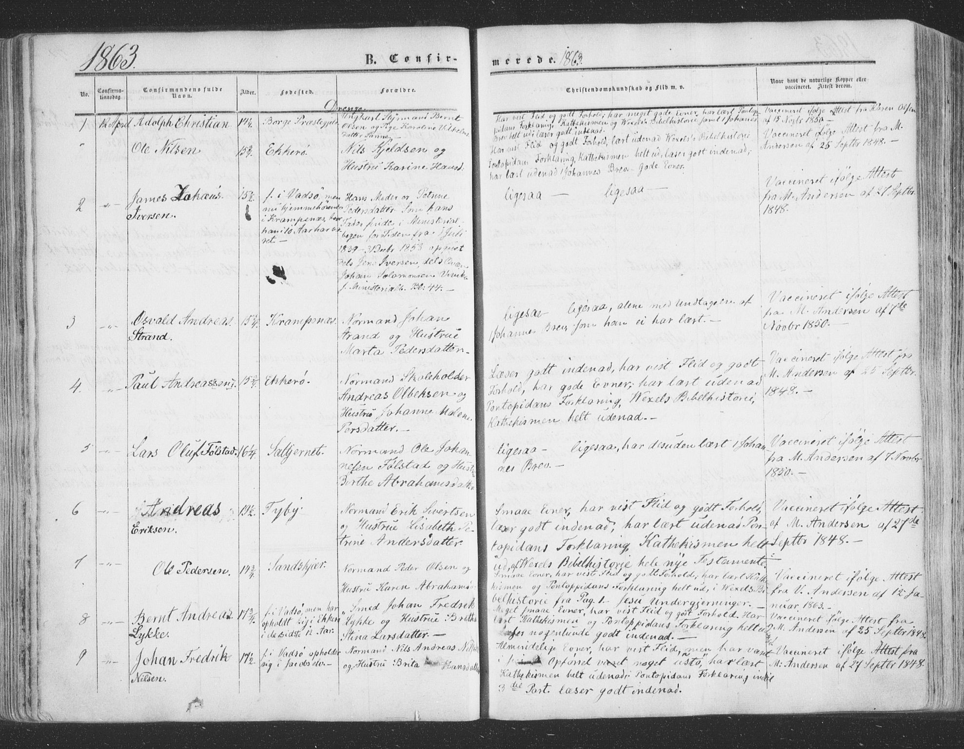 Vadsø sokneprestkontor, SATØ/S-1325/H/Ha/L0004kirke: Parish register (official) no. 4, 1854-1880, p. 175
