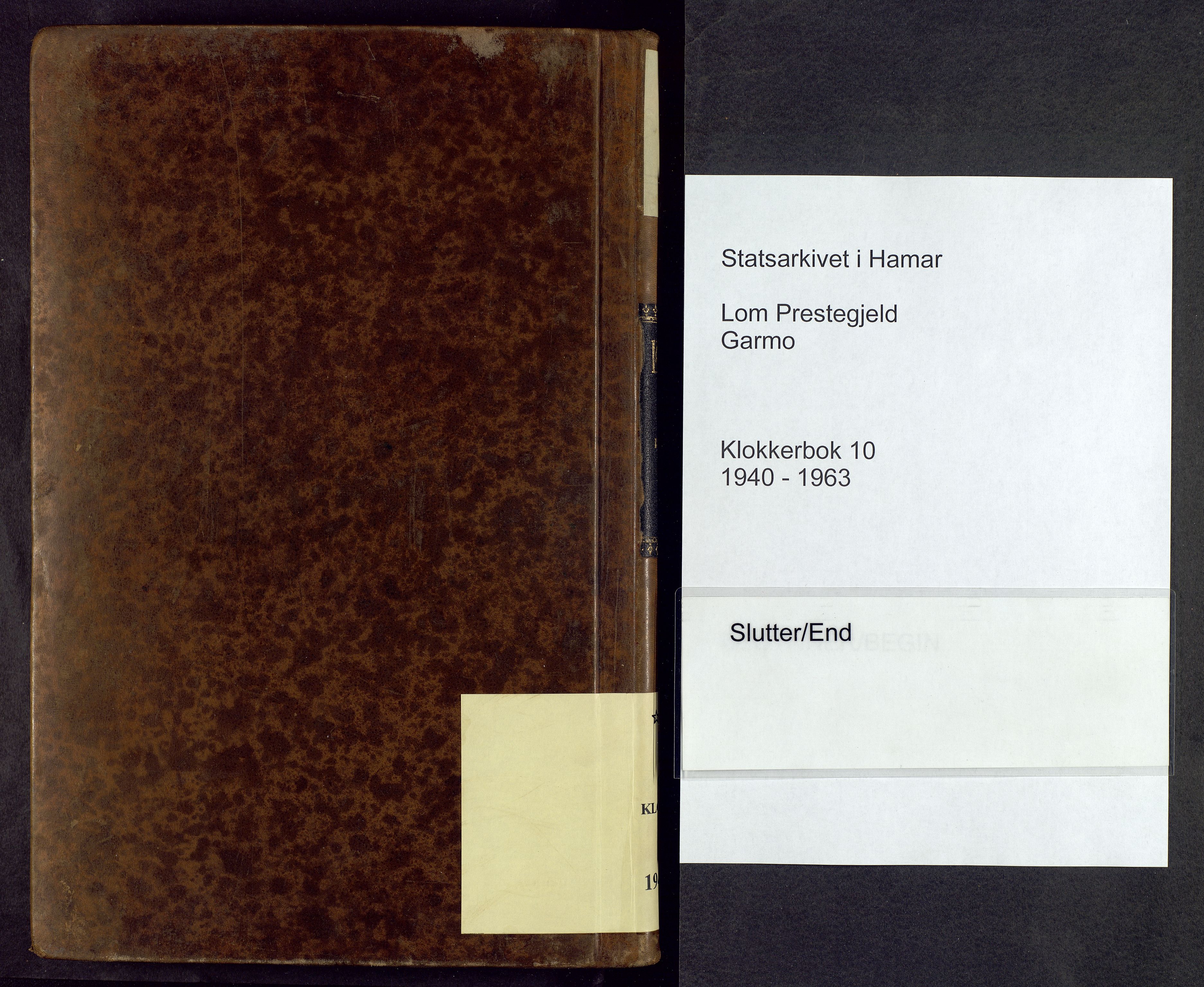 Lom prestekontor, AV/SAH-PREST-070/L/L0010: Parish register (copy) no. 10, 1940-1963