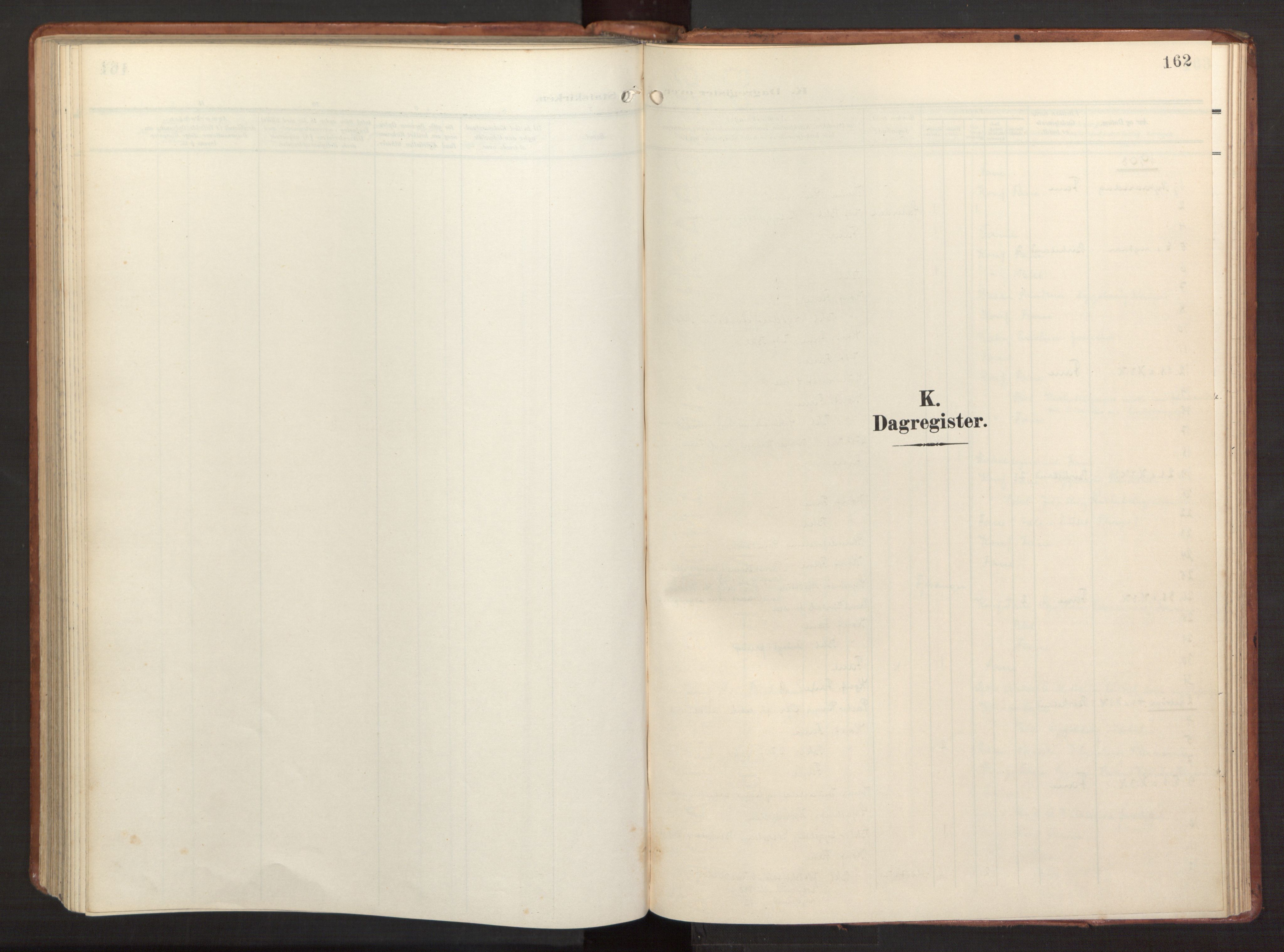 Fana Sokneprestembete, SAB/A-75101/H/Haa/Haab/L0004: Parish register (official) no. B 4, 1908-1915, p. 162