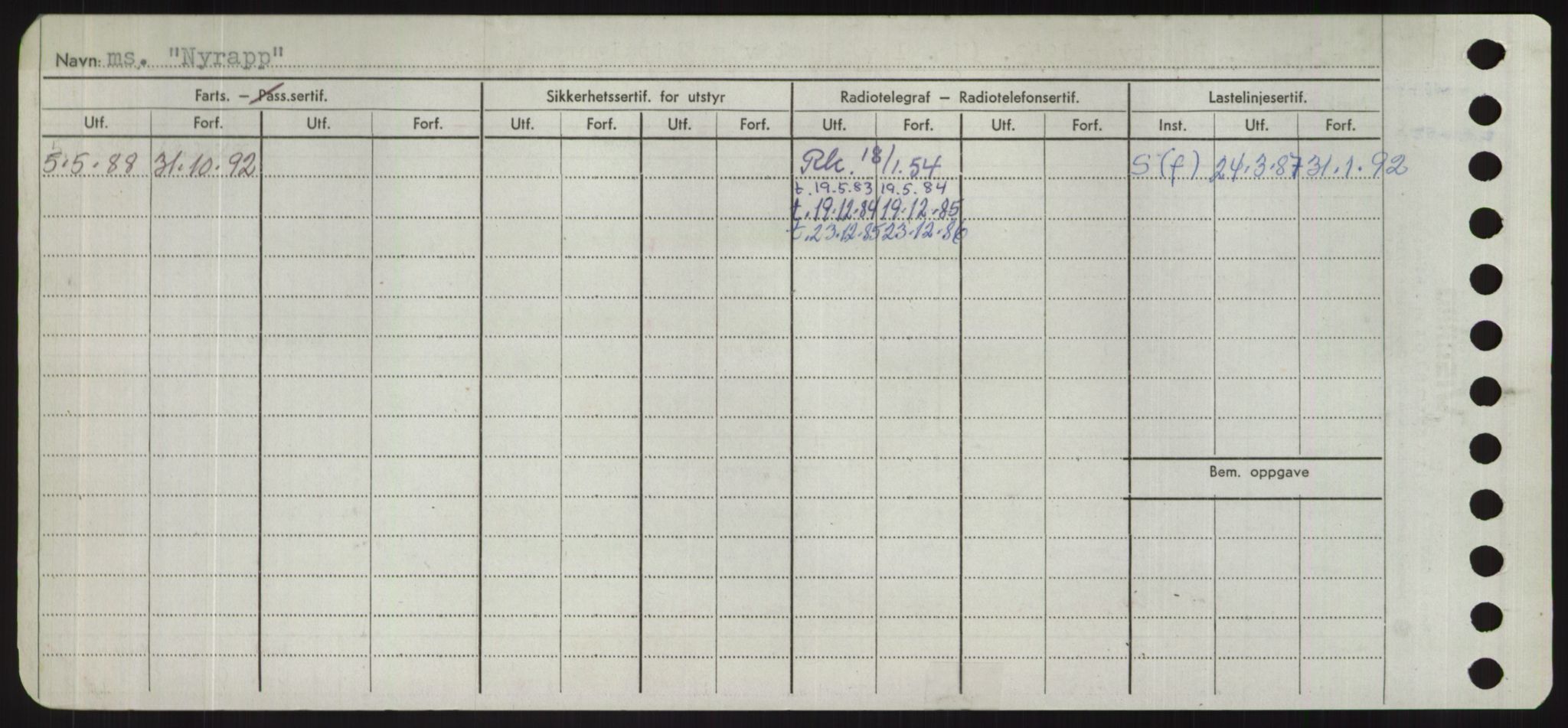 Sjøfartsdirektoratet med forløpere, Skipsmålingen, AV/RA-S-1627/H/Hd/L0027: Fartøy, Norhop-Nør, p. 480