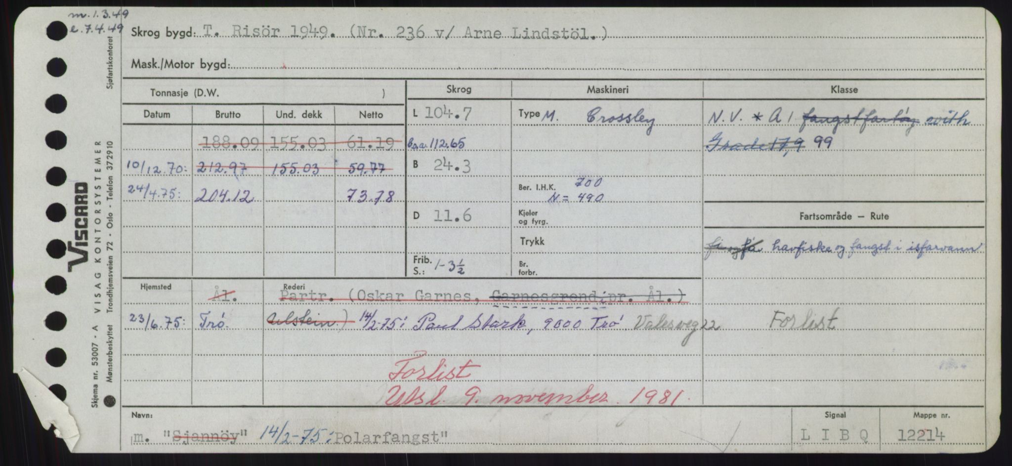 Sjøfartsdirektoratet med forløpere, Skipsmålingen, RA/S-1627/H/Hd/L0029: Fartøy, P, p. 355