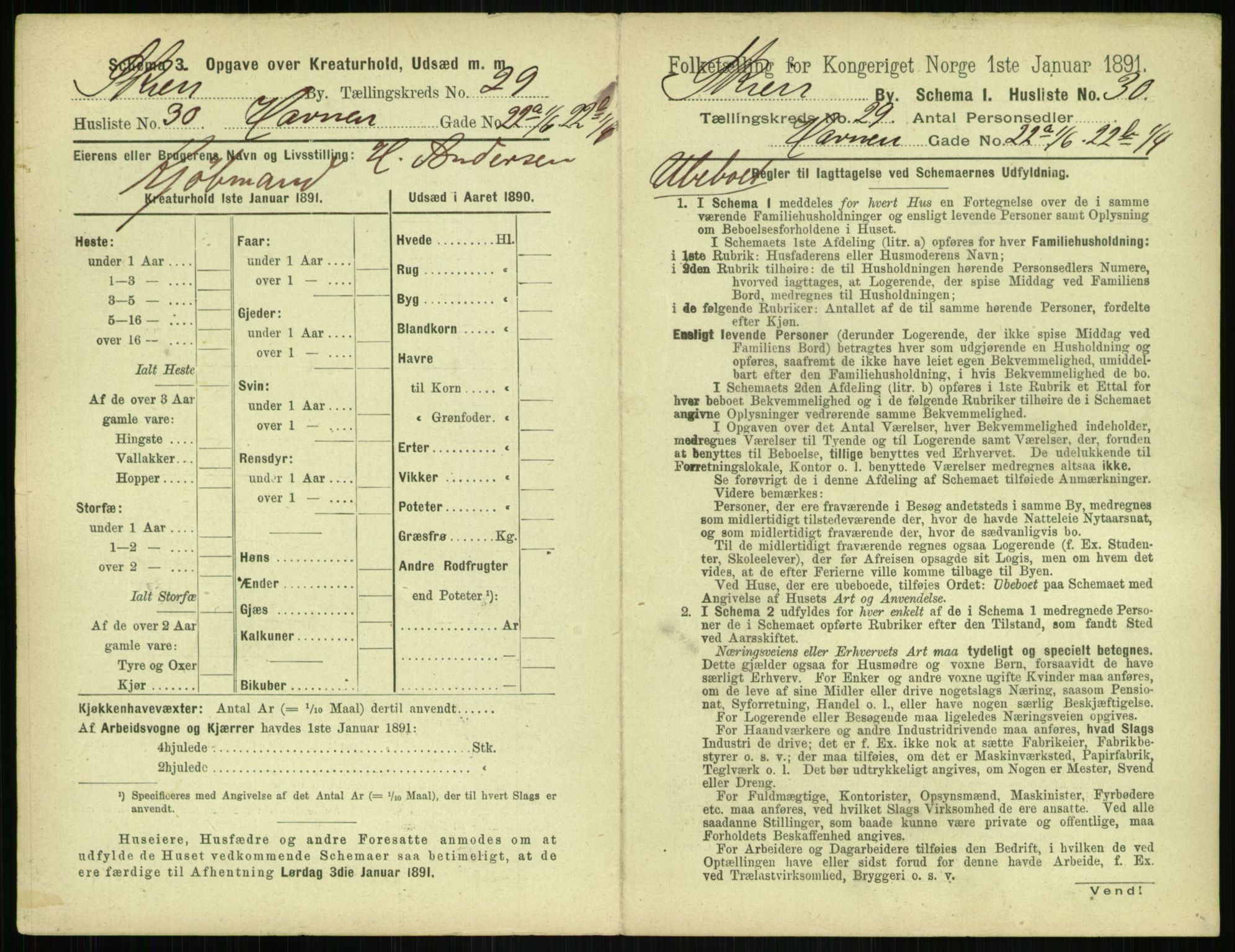 RA, 1891 census for 0806 Skien, 1891, p. 1124