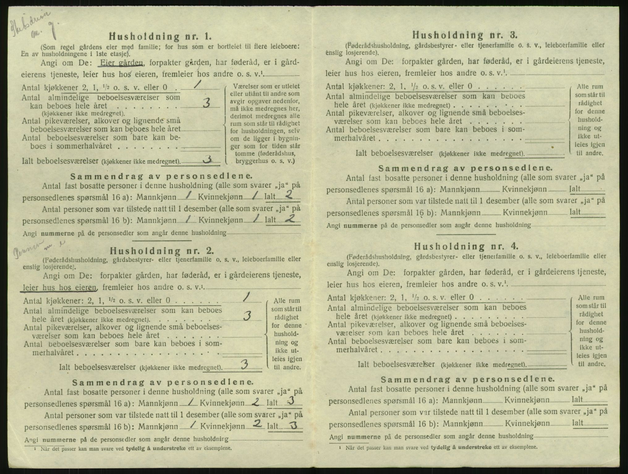 SAK, 1920 census for Hisøy, 1920, p. 663