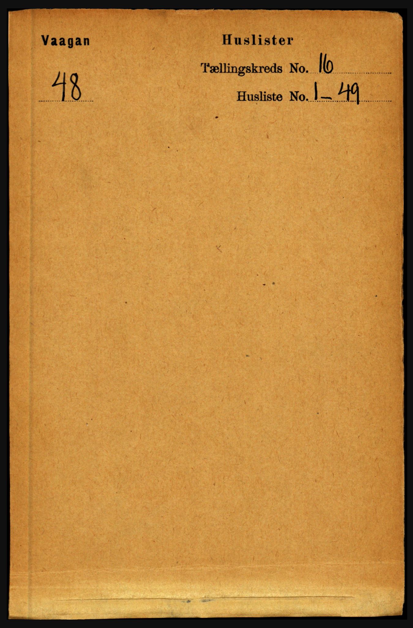 RA, 1891 census for 1865 Vågan, 1891, p. 4515