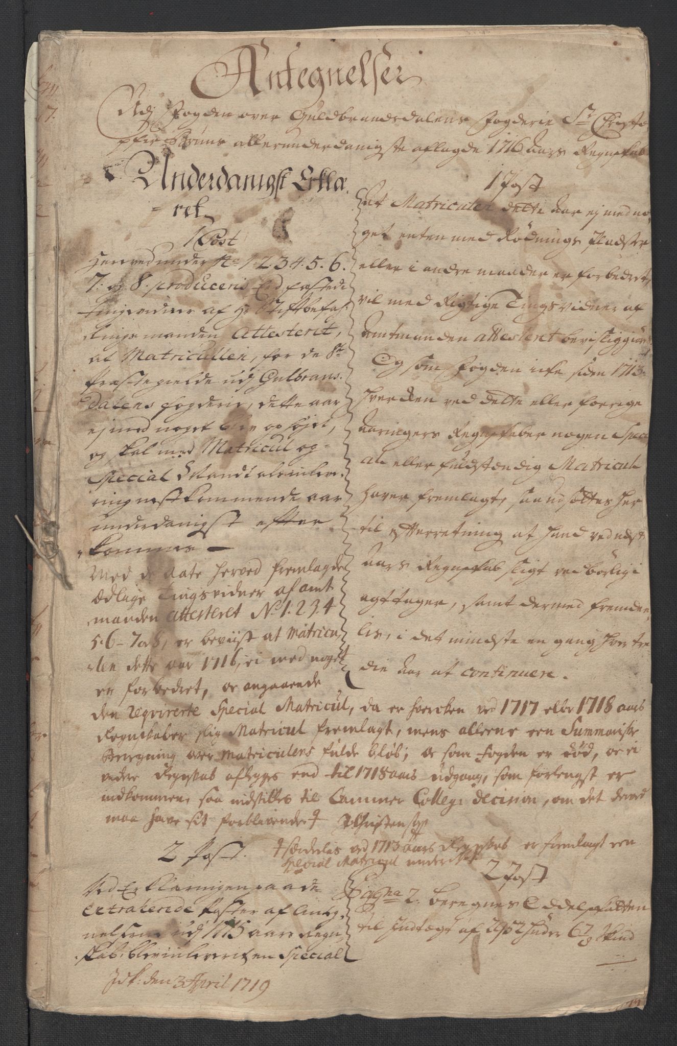 Rentekammeret inntil 1814, Reviderte regnskaper, Fogderegnskap, RA/EA-4092/R17/L1186: Fogderegnskap Gudbrandsdal, 1716, p. 300
