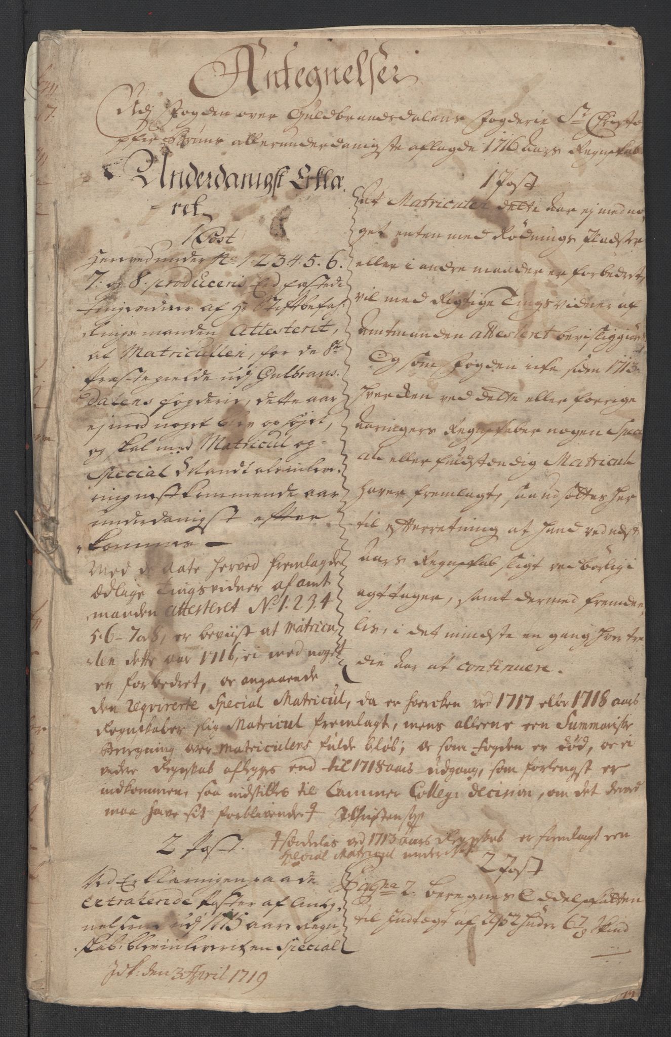 Rentekammeret inntil 1814, Reviderte regnskaper, Fogderegnskap, AV/RA-EA-4092/R17/L1186: Fogderegnskap Gudbrandsdal, 1716, p. 300