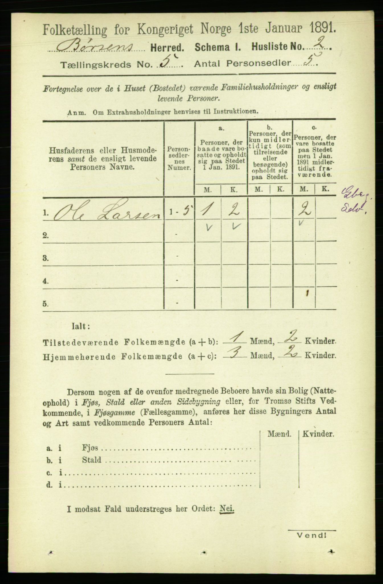 RA, 1891 census for 1658 Børsa, 1891, p. 1917