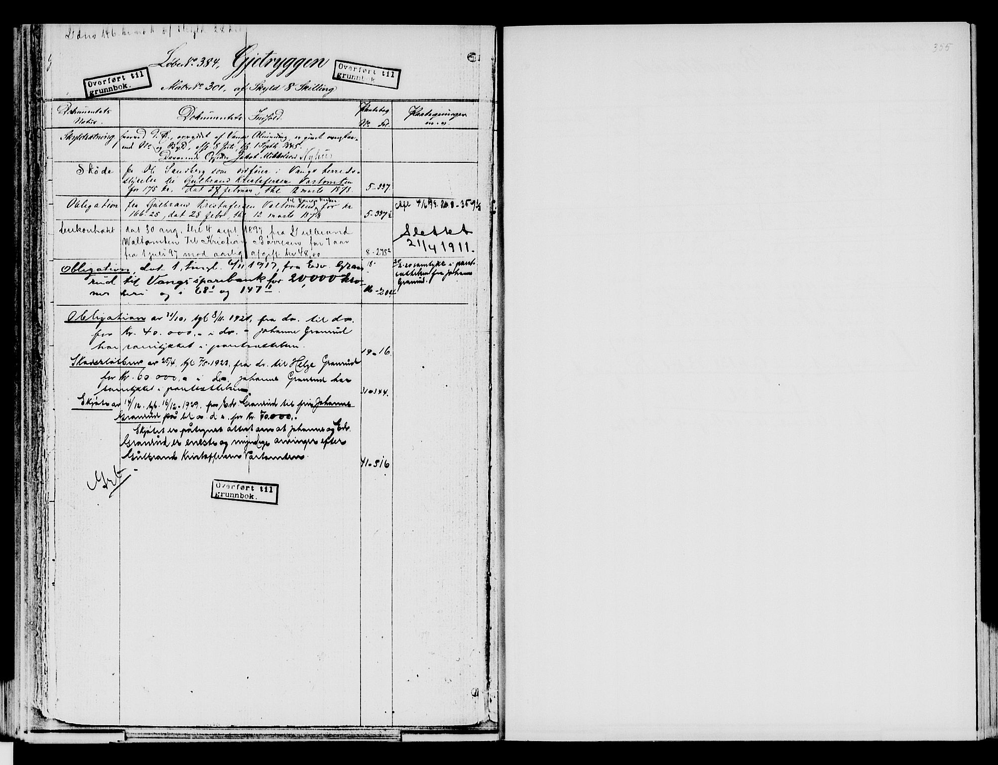 Nord-Hedmark sorenskriveri, SAH/TING-012/H/Ha/Had/Hade/L0001B: Mortgage register no. 4.1b, 1871-1940, p. 355