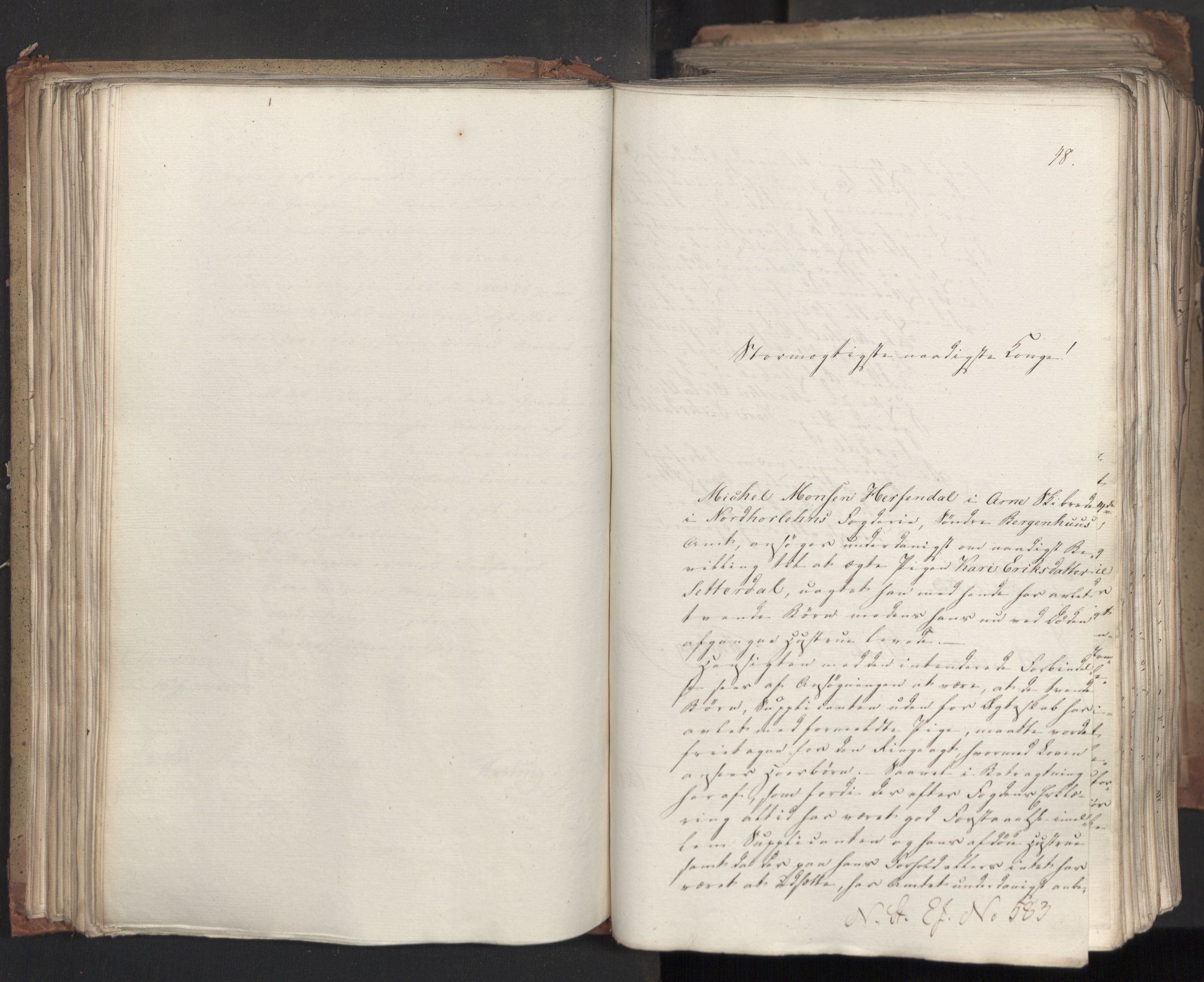 Statsrådsavdelingen i Stockholm, AV/RA-S-1003/D/Da/L0035: Regjeringsinnstillinger nr. 541-840, 1823, p. 105
