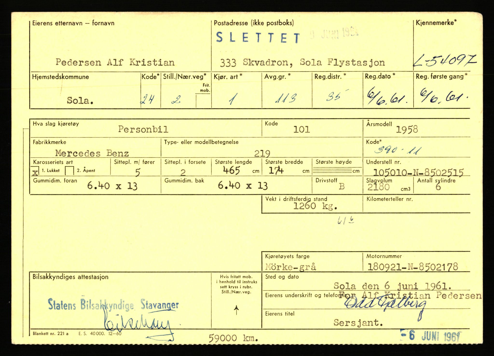 Stavanger trafikkstasjon, AV/SAST-A-101942/0/F/L0053: L-52900 - L-54199, 1930-1971, p. 2645