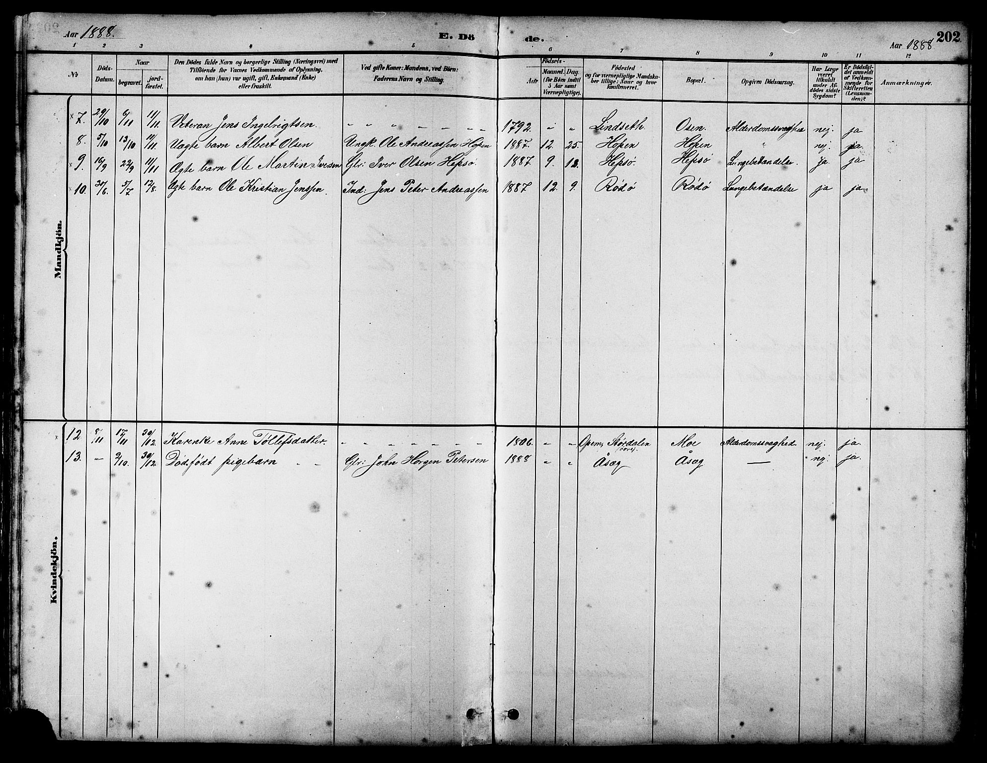 Ministerialprotokoller, klokkerbøker og fødselsregistre - Sør-Trøndelag, SAT/A-1456/658/L0726: Parish register (copy) no. 658C02, 1883-1908, p. 202