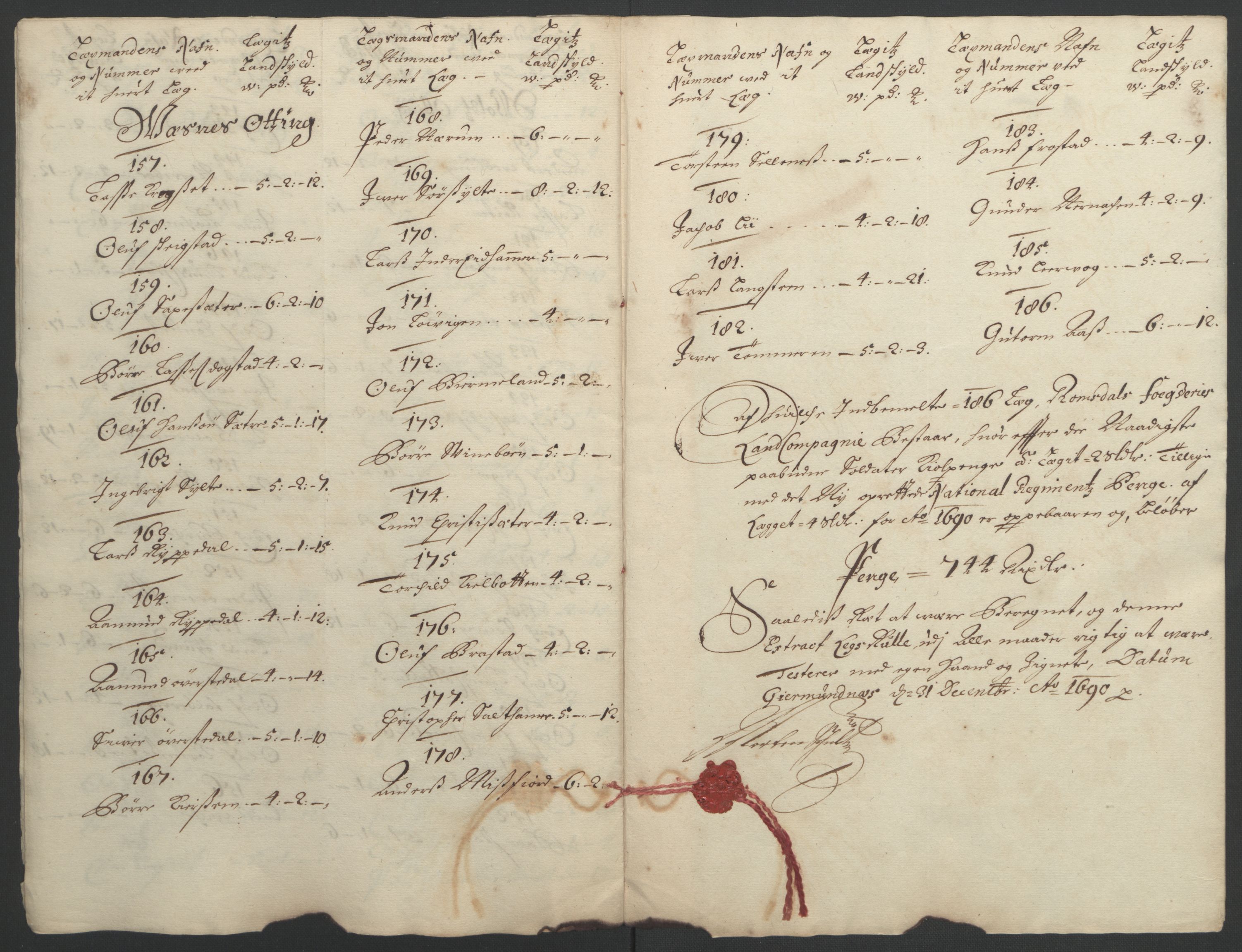 Rentekammeret inntil 1814, Reviderte regnskaper, Fogderegnskap, RA/EA-4092/R55/L3649: Fogderegnskap Romsdal, 1690-1691, p. 85