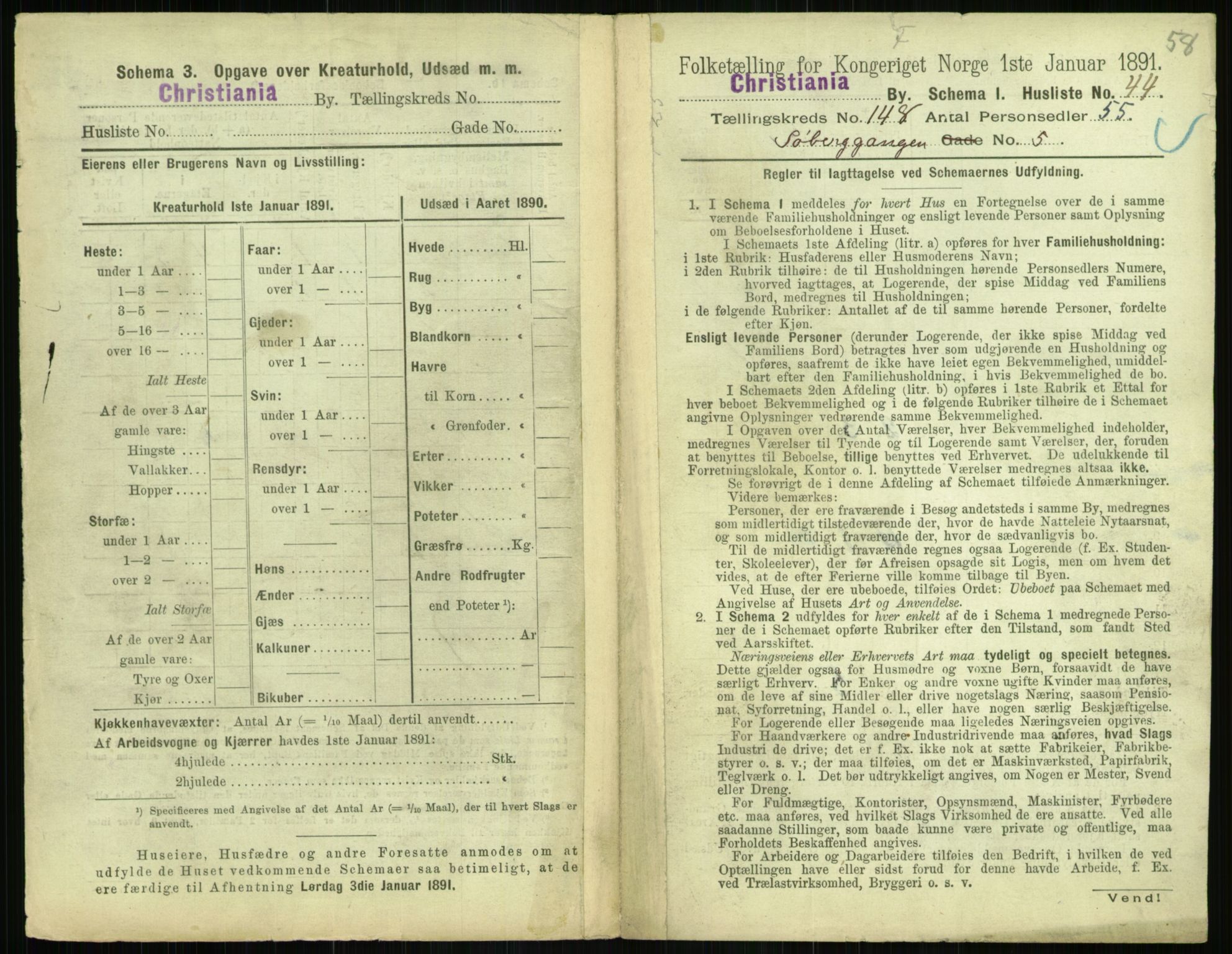 RA, 1891 census for 0301 Kristiania, 1891, p. 82376