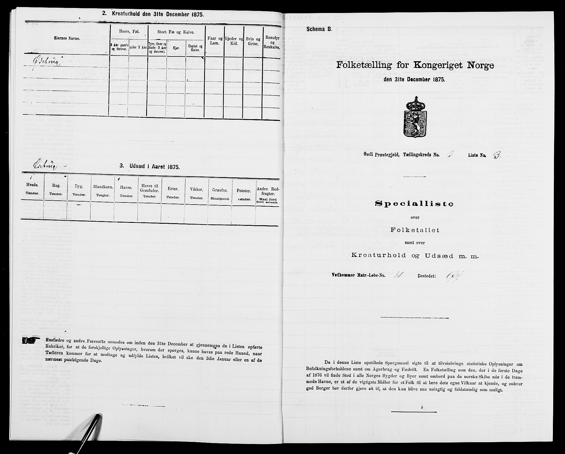 SAK, 1875 census for 0929P Åmli, 1875, p. 180