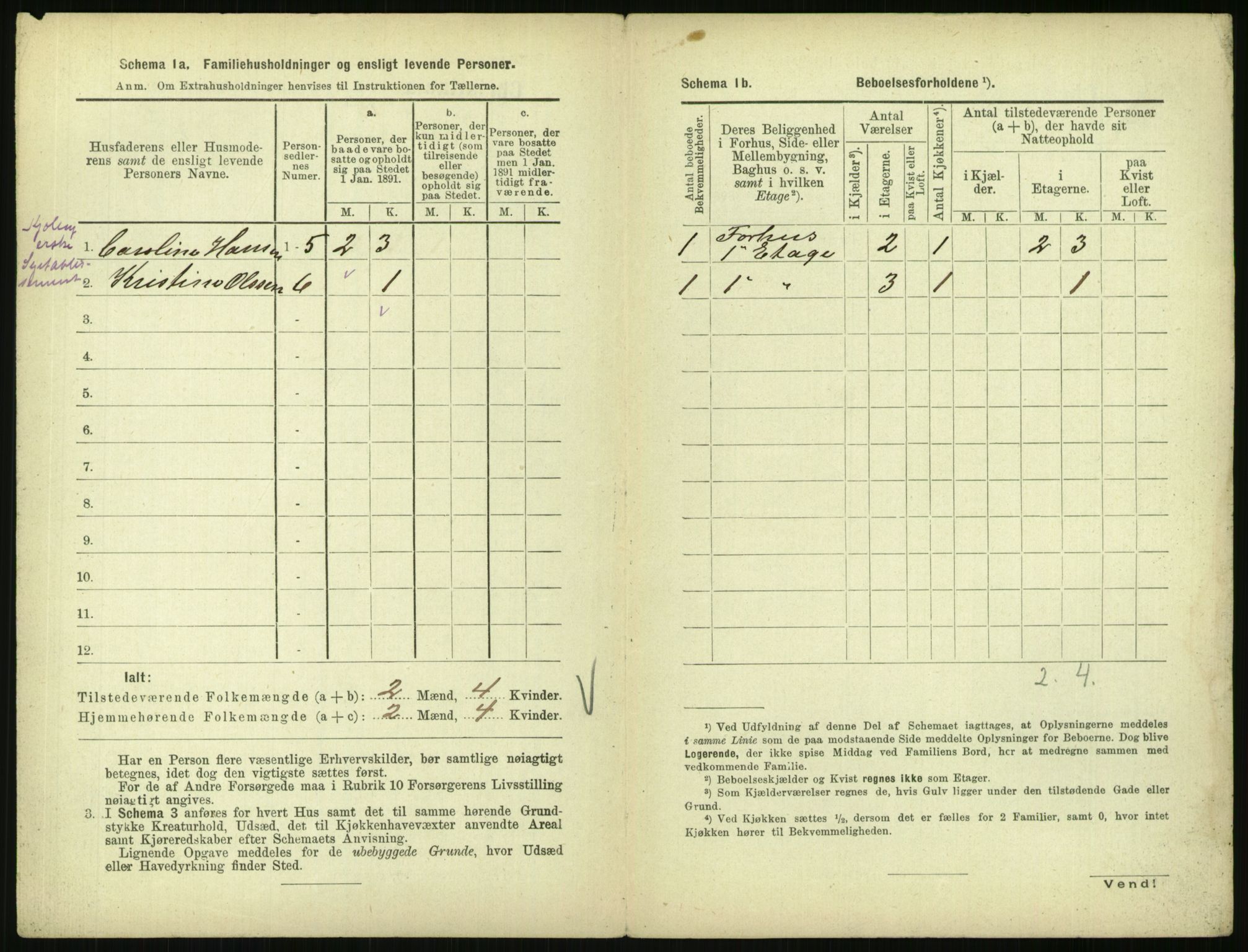 RA, 1891 census for 0301 Kristiania, 1891, p. 6816