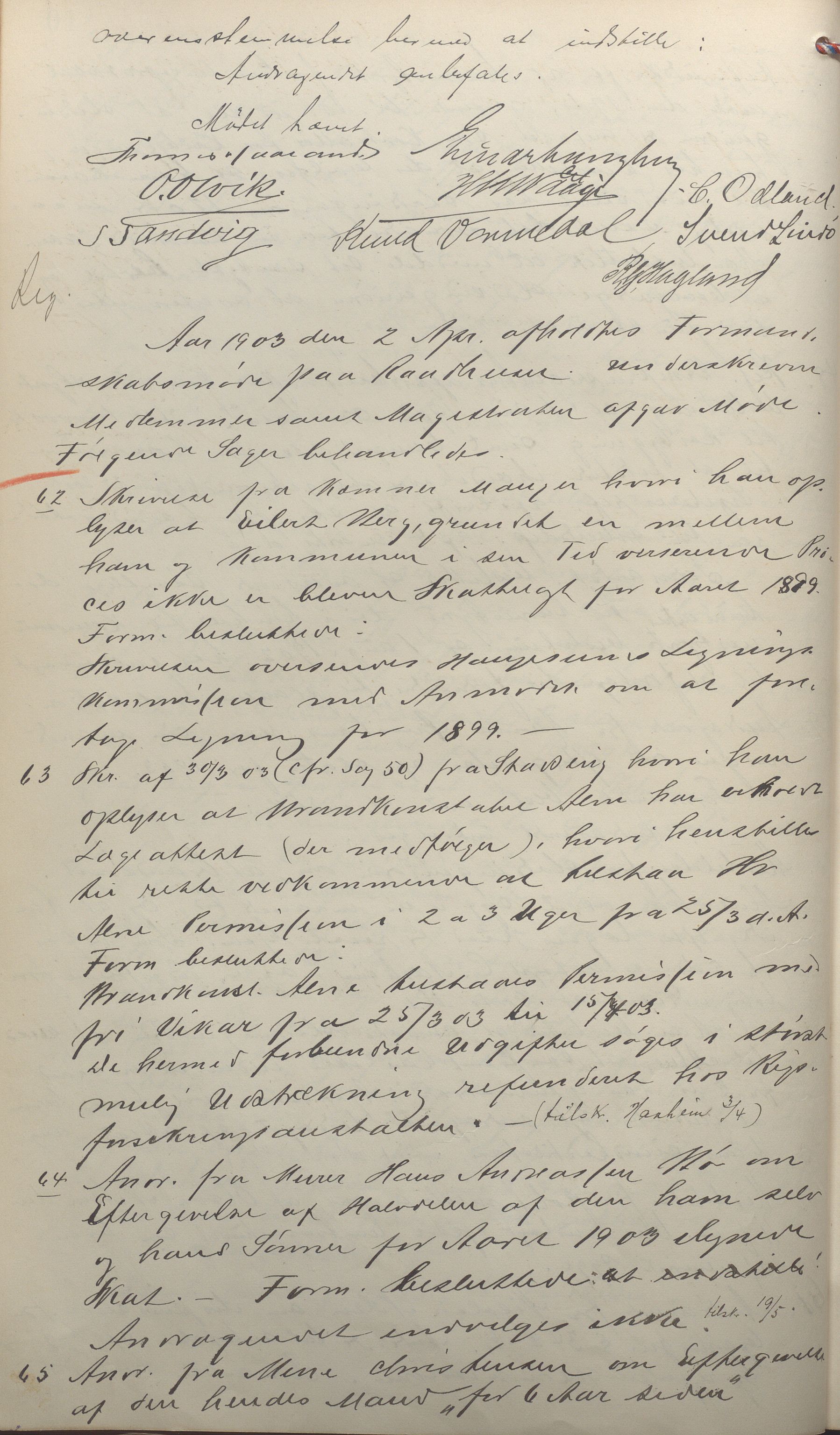 Haugesund kommune - Formannskapet, IKAR/X-0001/A/L0008: Møtebok, 1903-1906, p. 10b