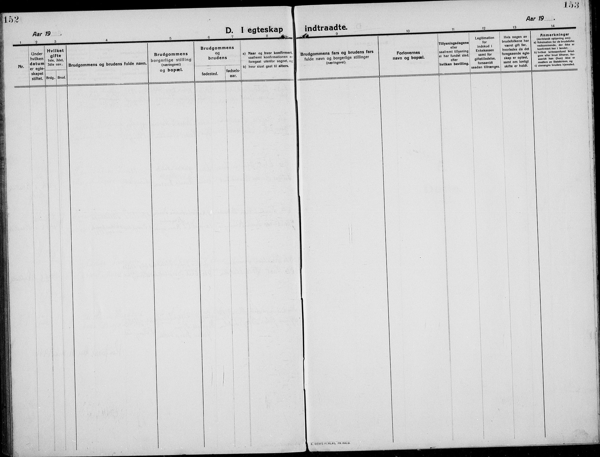 Etnedal prestekontor, AV/SAH-PREST-130/H/Ha/Hab/Habb/L0002: Parish register (copy) no. II 2, 1912-1934, p. 152-153
