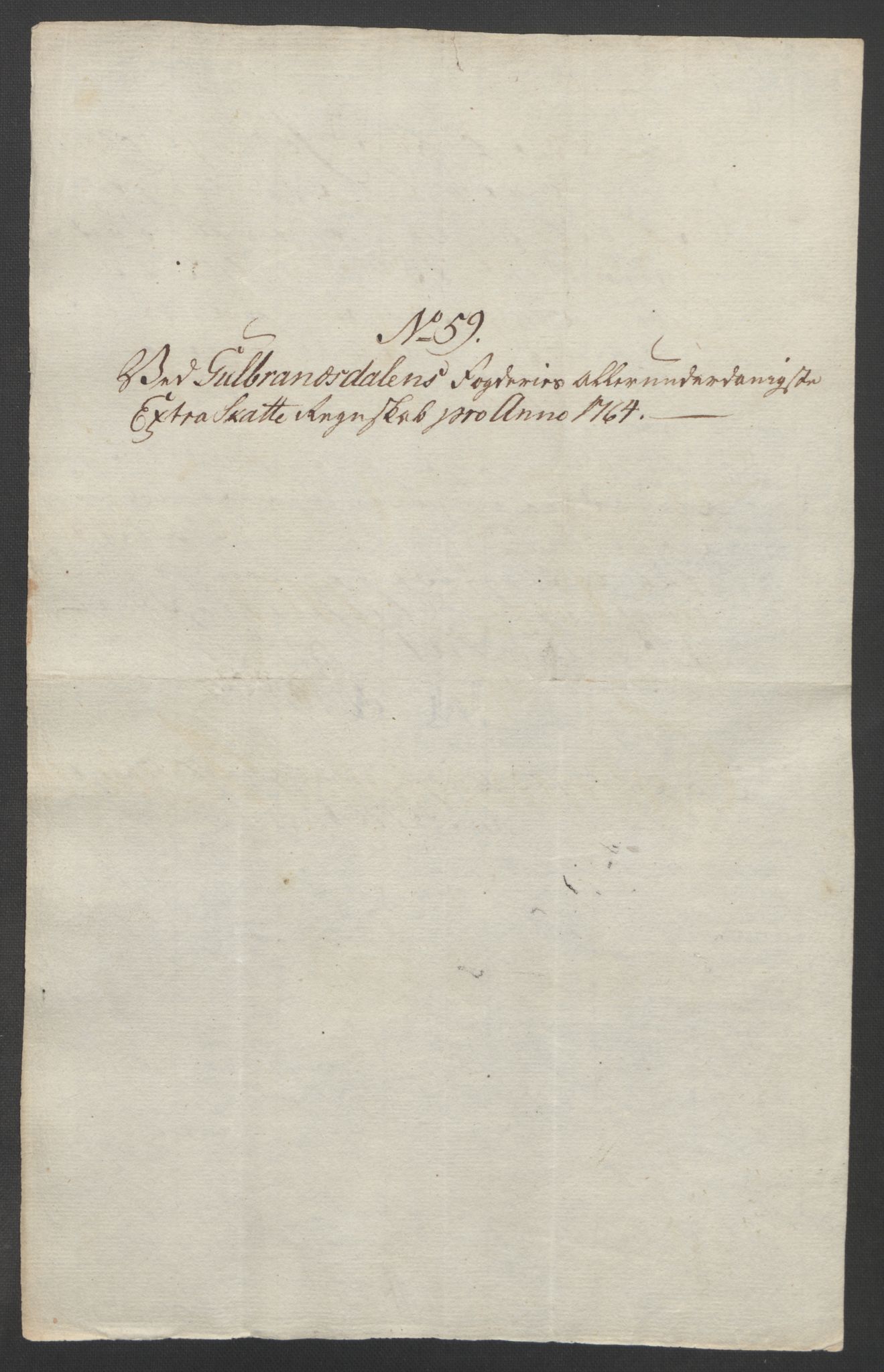 Rentekammeret inntil 1814, Reviderte regnskaper, Fogderegnskap, RA/EA-4092/R17/L1266: Ekstraskatten Gudbrandsdal, 1762-1766, p. 449