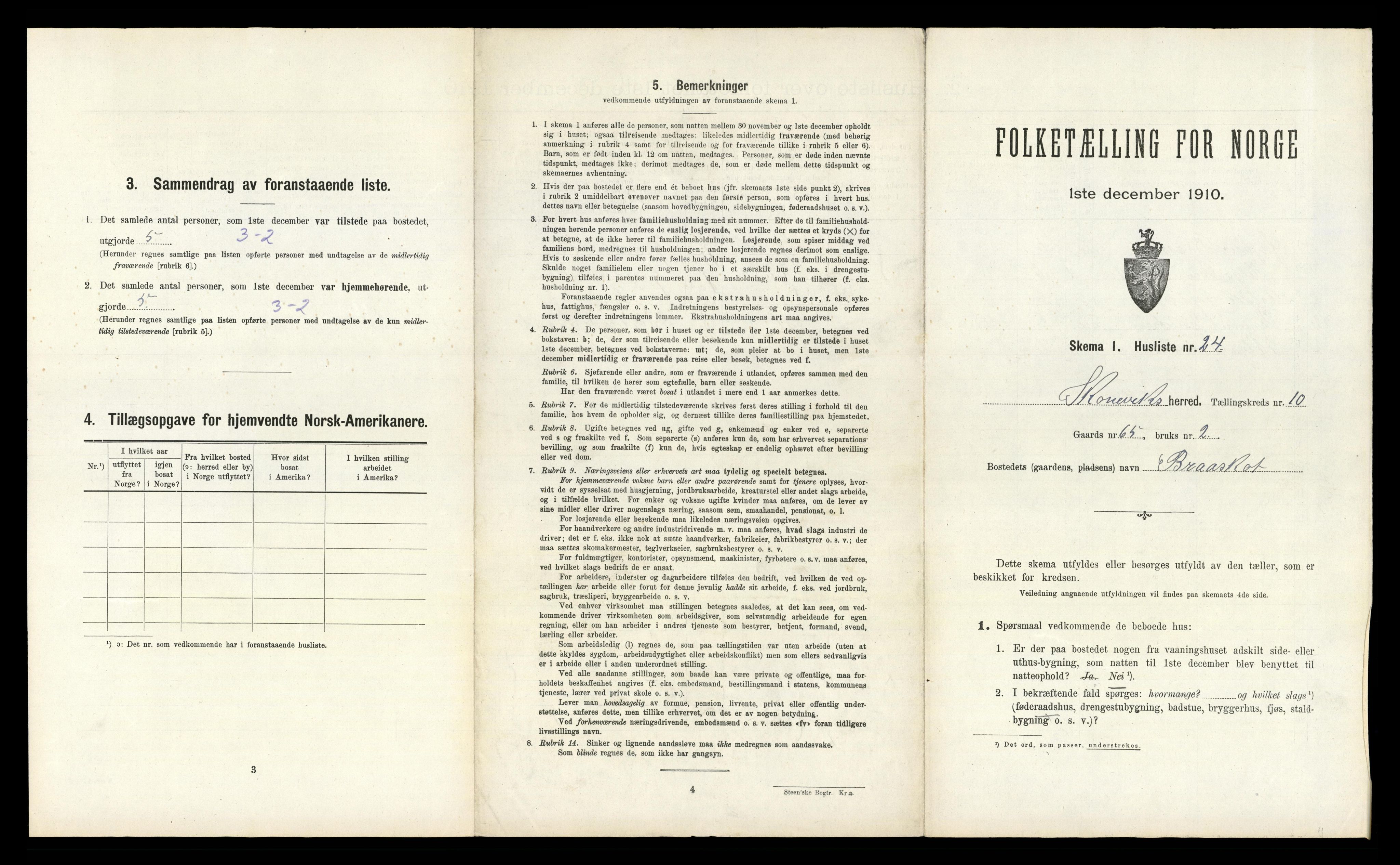 RA, 1910 census for Skånevik, 1910, p. 575