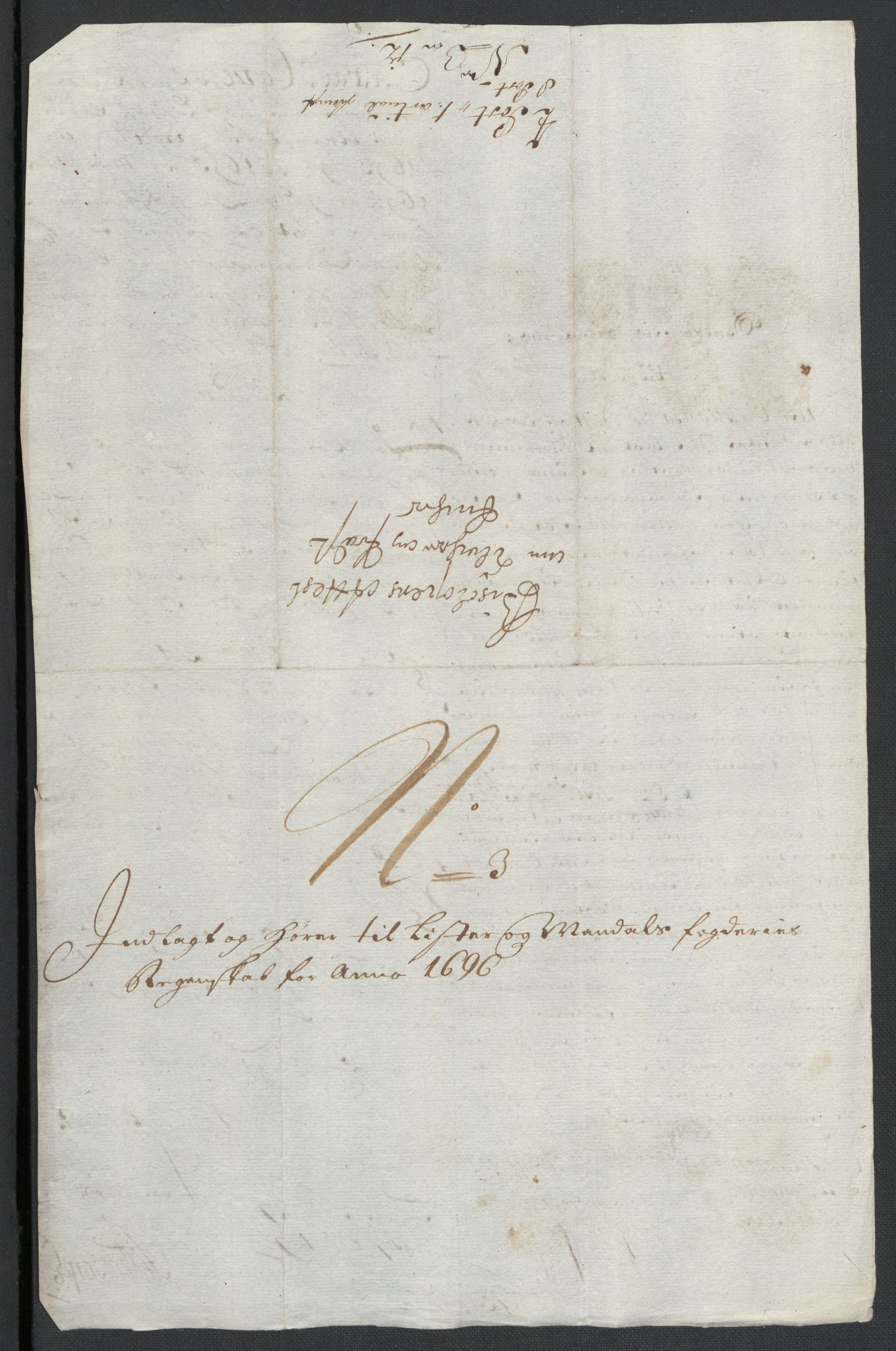 Rentekammeret inntil 1814, Reviderte regnskaper, Fogderegnskap, AV/RA-EA-4092/R43/L2546: Fogderegnskap Lista og Mandal, 1696-1697, p. 31