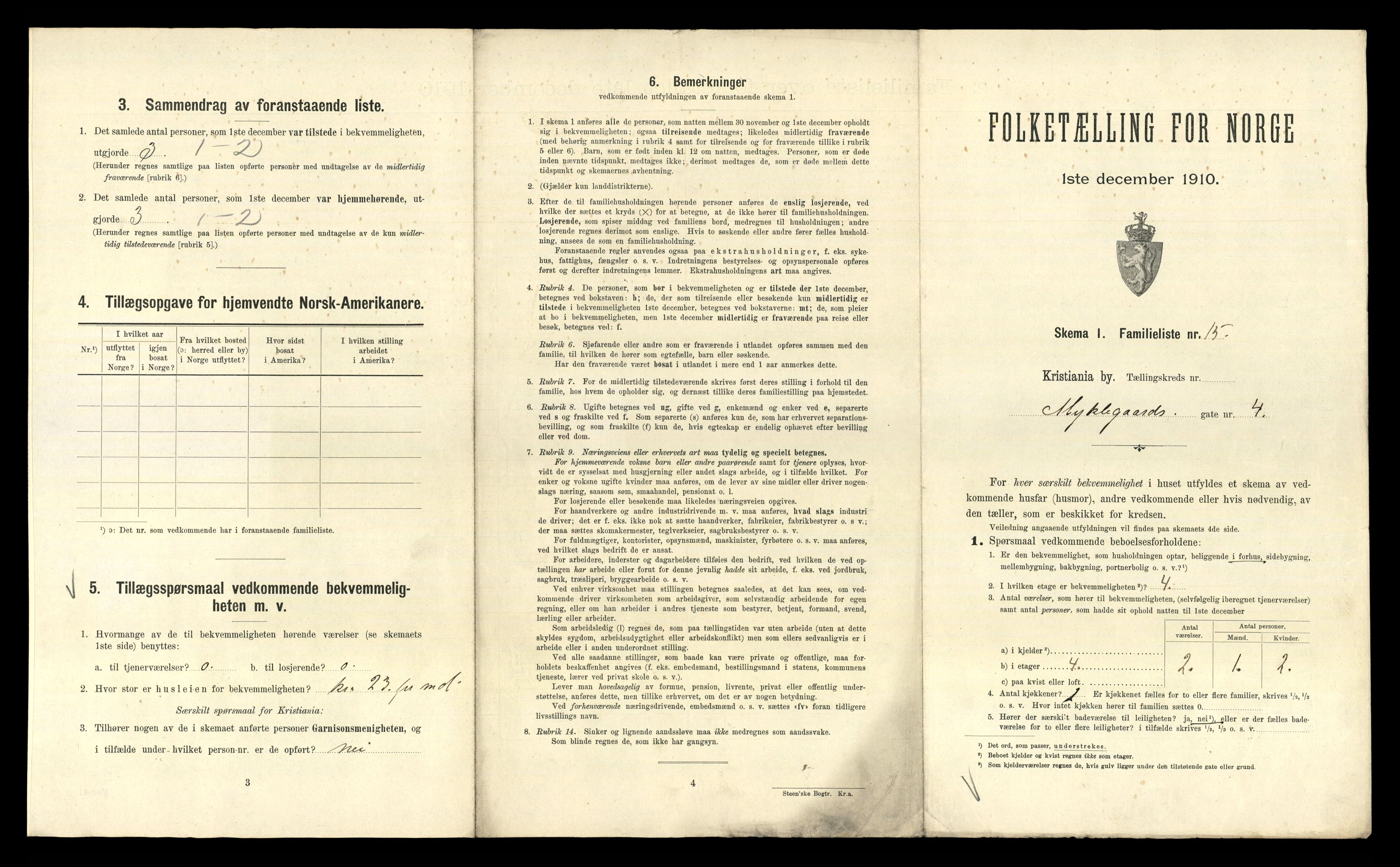 RA, 1910 census for Kristiania, 1910, p. 66591