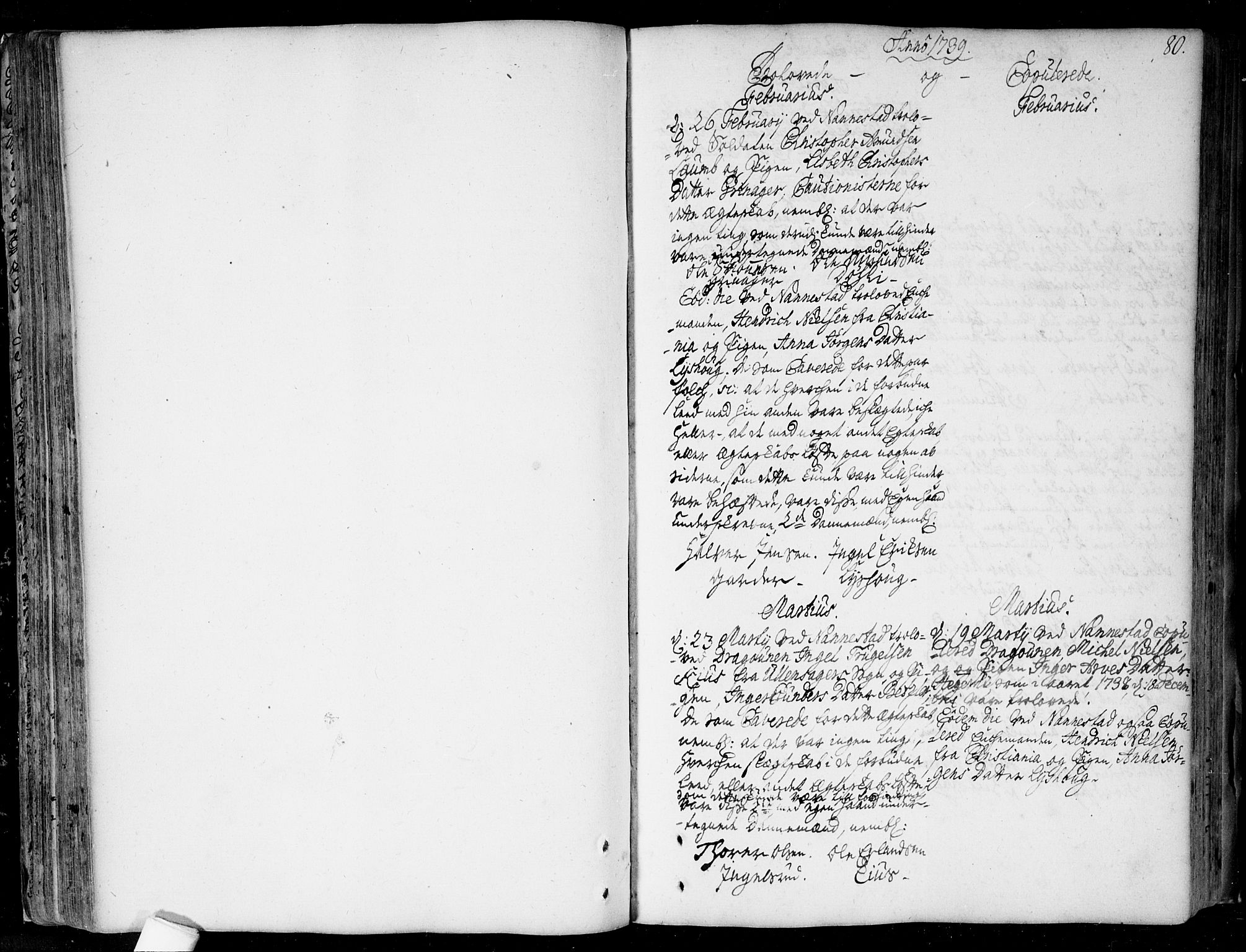 Nannestad prestekontor Kirkebøker, AV/SAO-A-10414a/F/Fa/L0006: Parish register (official) no. I 6, 1739-1754, p. 80