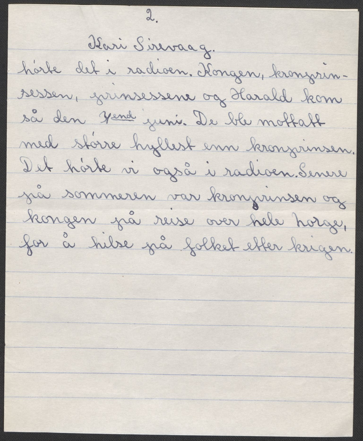 Det norske totalavholdsselskap, AV/RA-PA-0419/E/Eb/L0603: Skolestiler om krigstida (ordnet topografisk etter distrikt og skole), 1946, p. 495