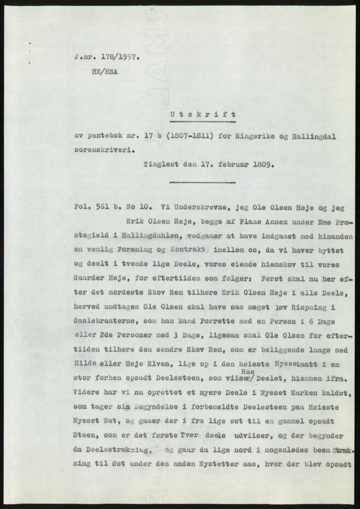 Statsarkivet i Kongsberg, SAKO/A-0001, 1956-1957, p. 225