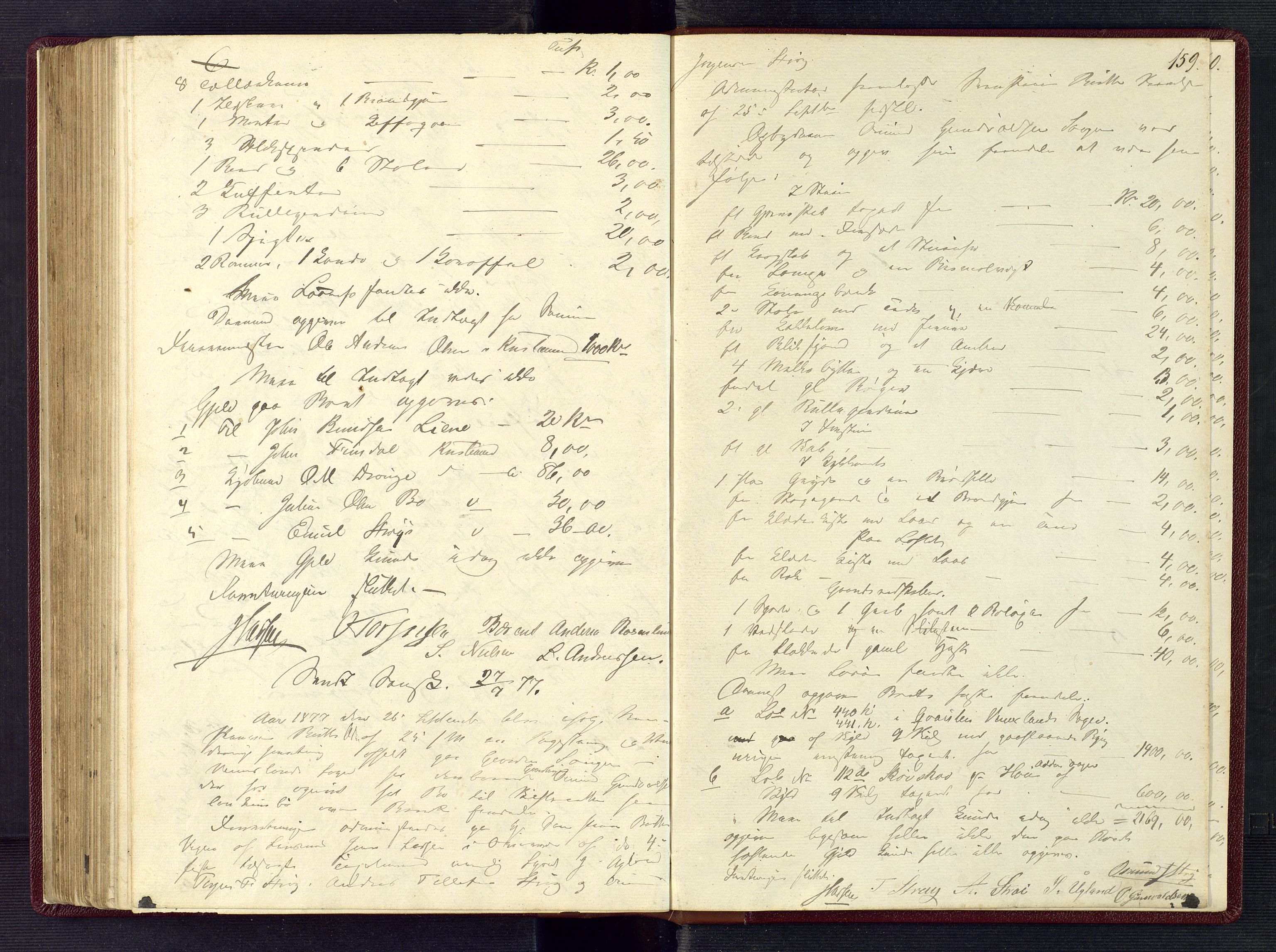 Torridal sorenskriveri, AV/SAK-1221-0012/H/Hc/L0002: Skifteregistreringsprotokoll Oddernes, Randesund, Vennesla nr. 2, 1865-1878, p. 159