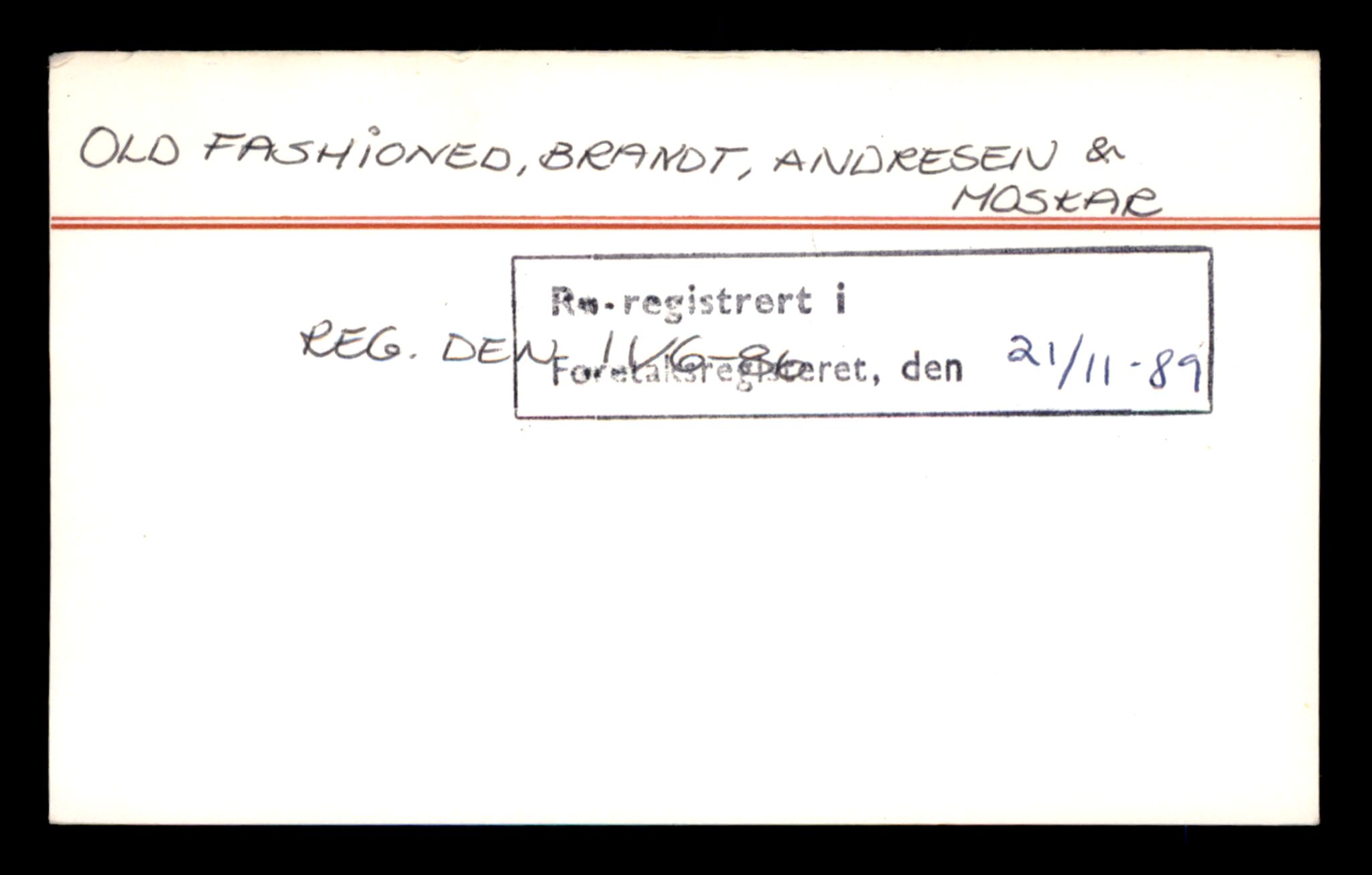 Oslo byfogd, Handelsregisteret, AV/SAT-A-10867/G/Ga/Gad/L0022: Kartotekkort, Olb-Pd, 1890-1990