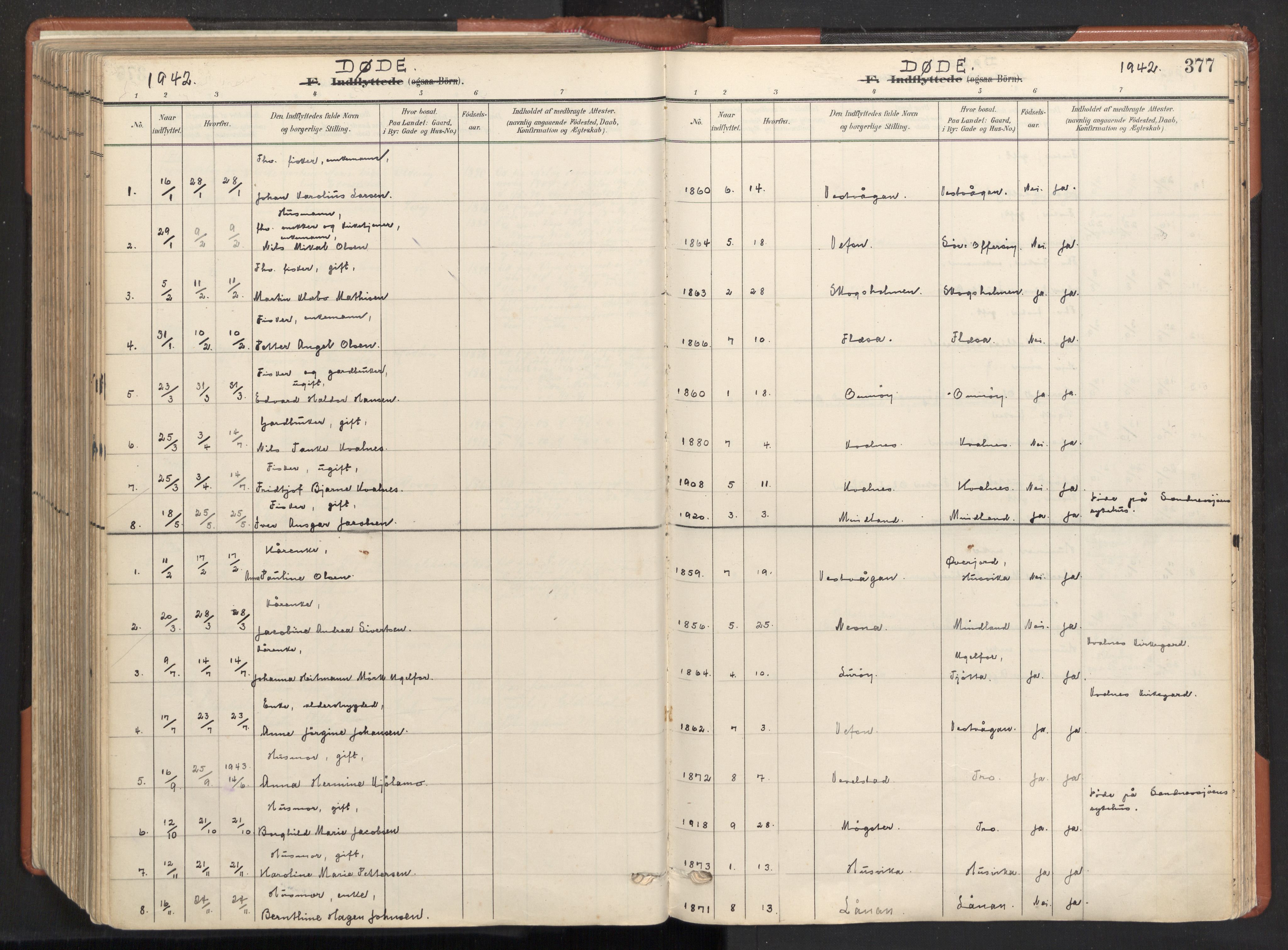 Ministerialprotokoller, klokkerbøker og fødselsregistre - Nordland, SAT/A-1459/817/L0265: Parish register (official) no. 817A05, 1908-1944, p. 377