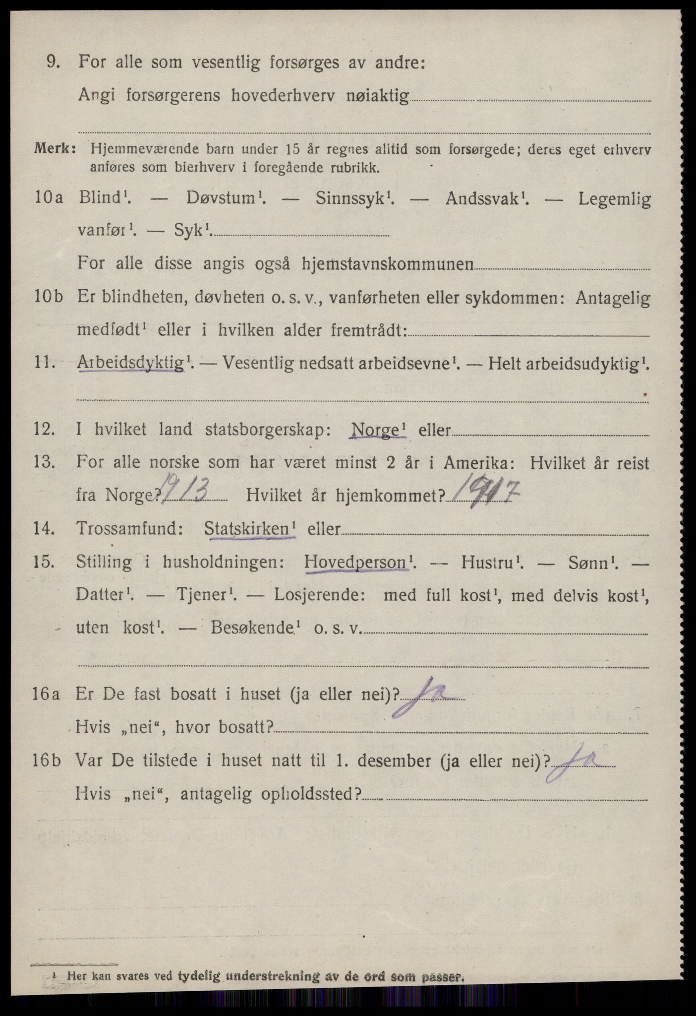 SAT, 1920 census for Stranda, 1920, p. 548