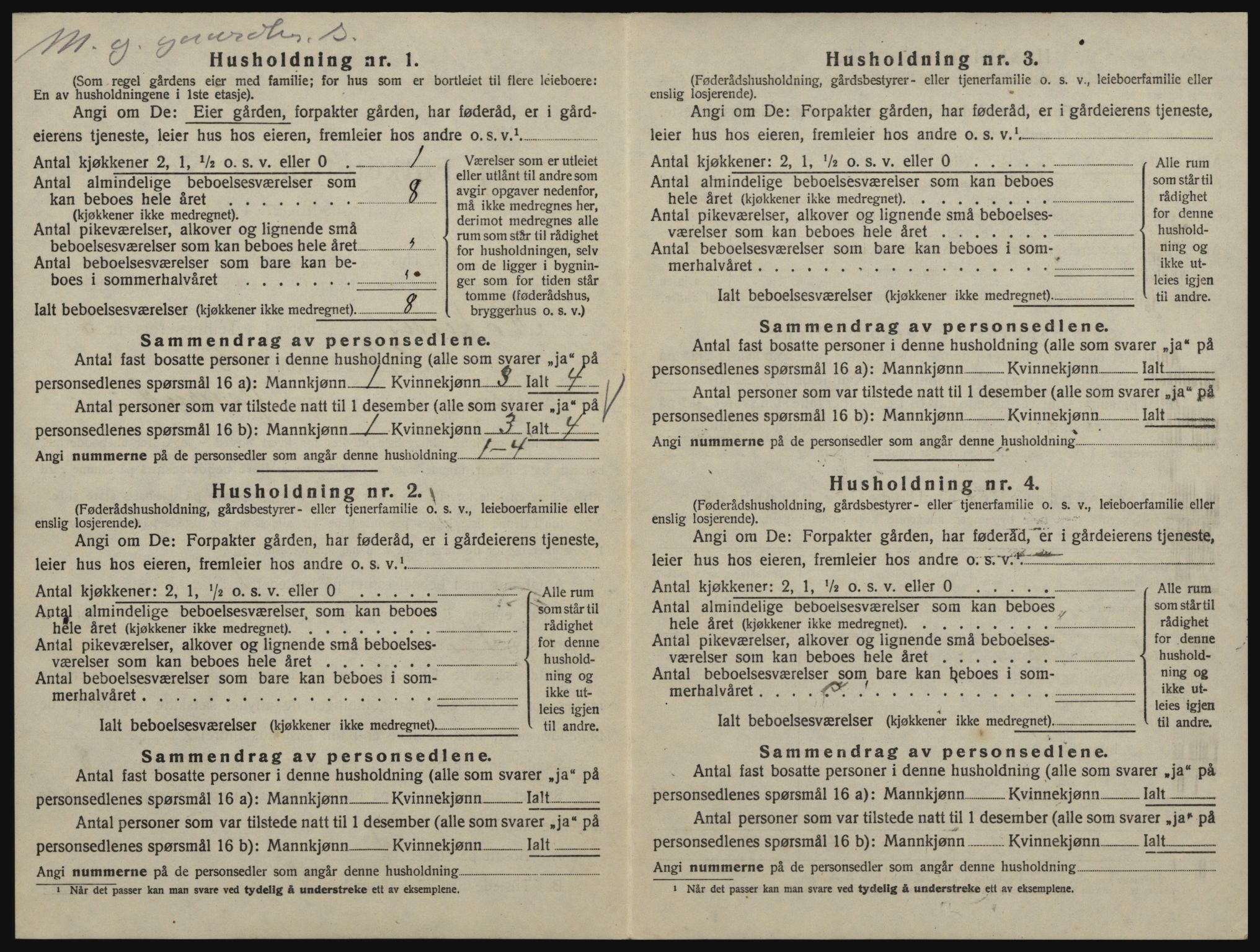 SAO, 1920 census for Rødenes, 1920, p. 271