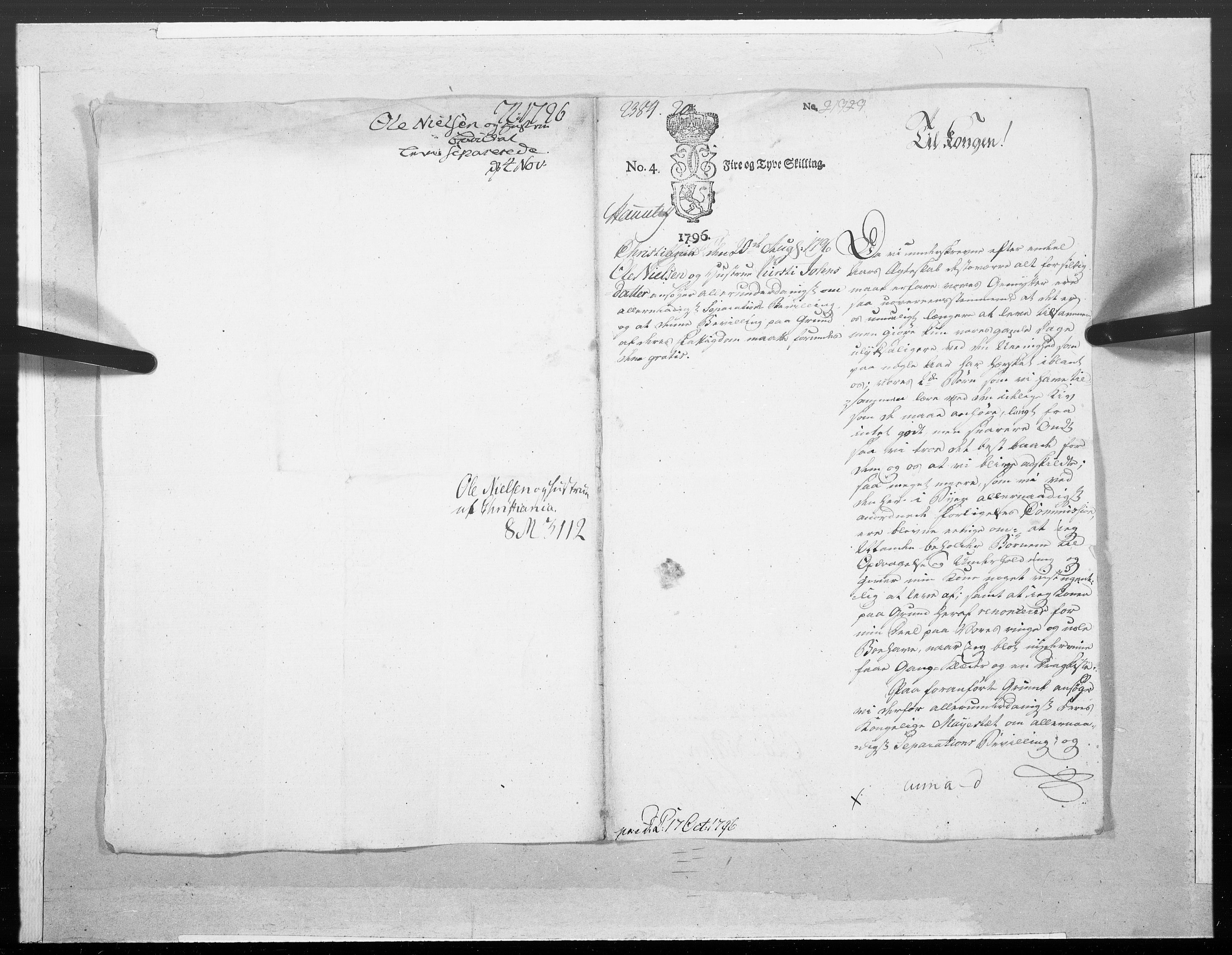 Danske Kanselli 1572-1799, RA/EA-3023/F/Fc/Fcc/Fcca/L0307: Norske innlegg 1572-1799, 1796, p. 168