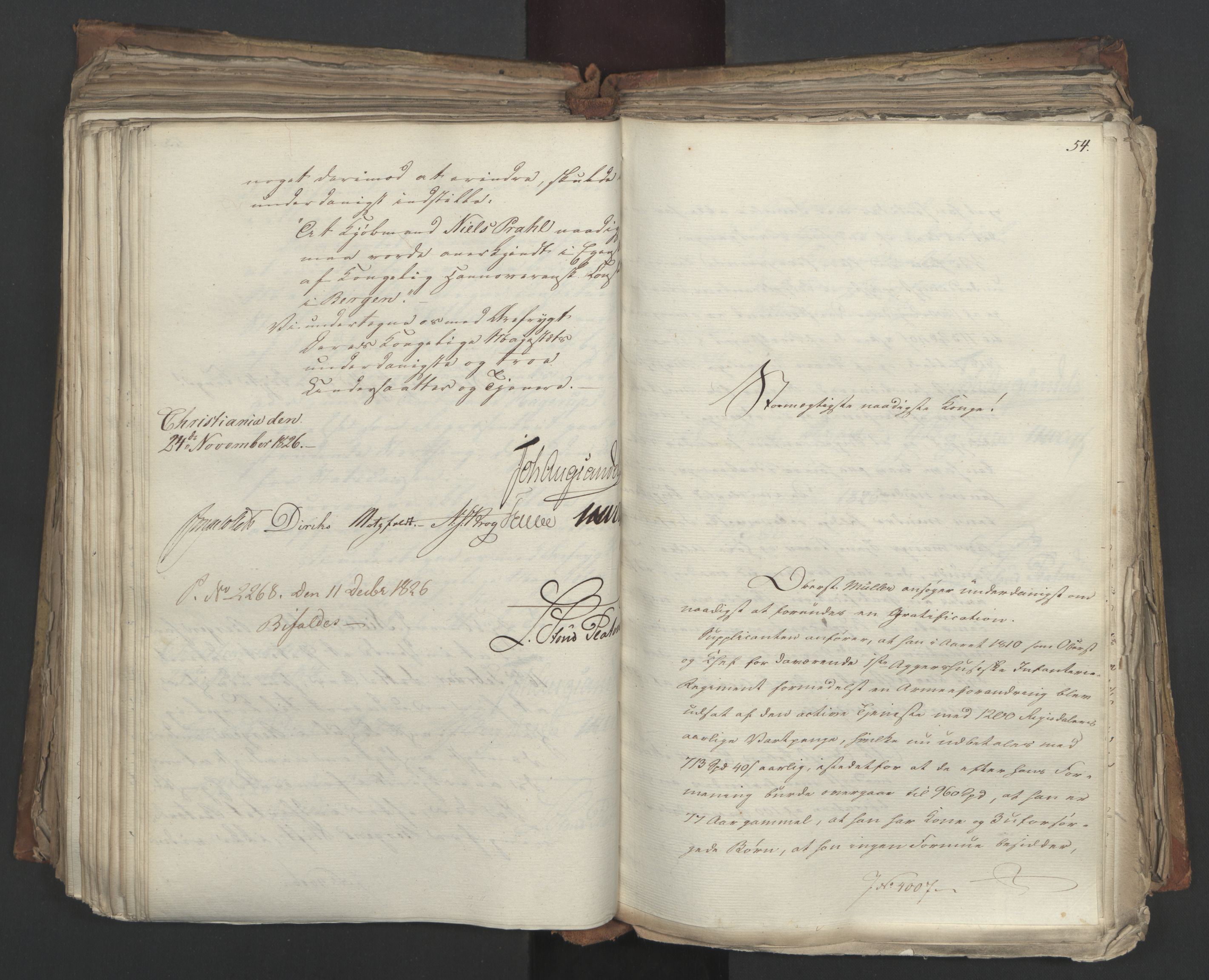 Statsrådsavdelingen i Stockholm, AV/RA-S-1003/D/Da/L0049: Regjeringsinnstillinger nr. 3860-4086, 1826, p. 352