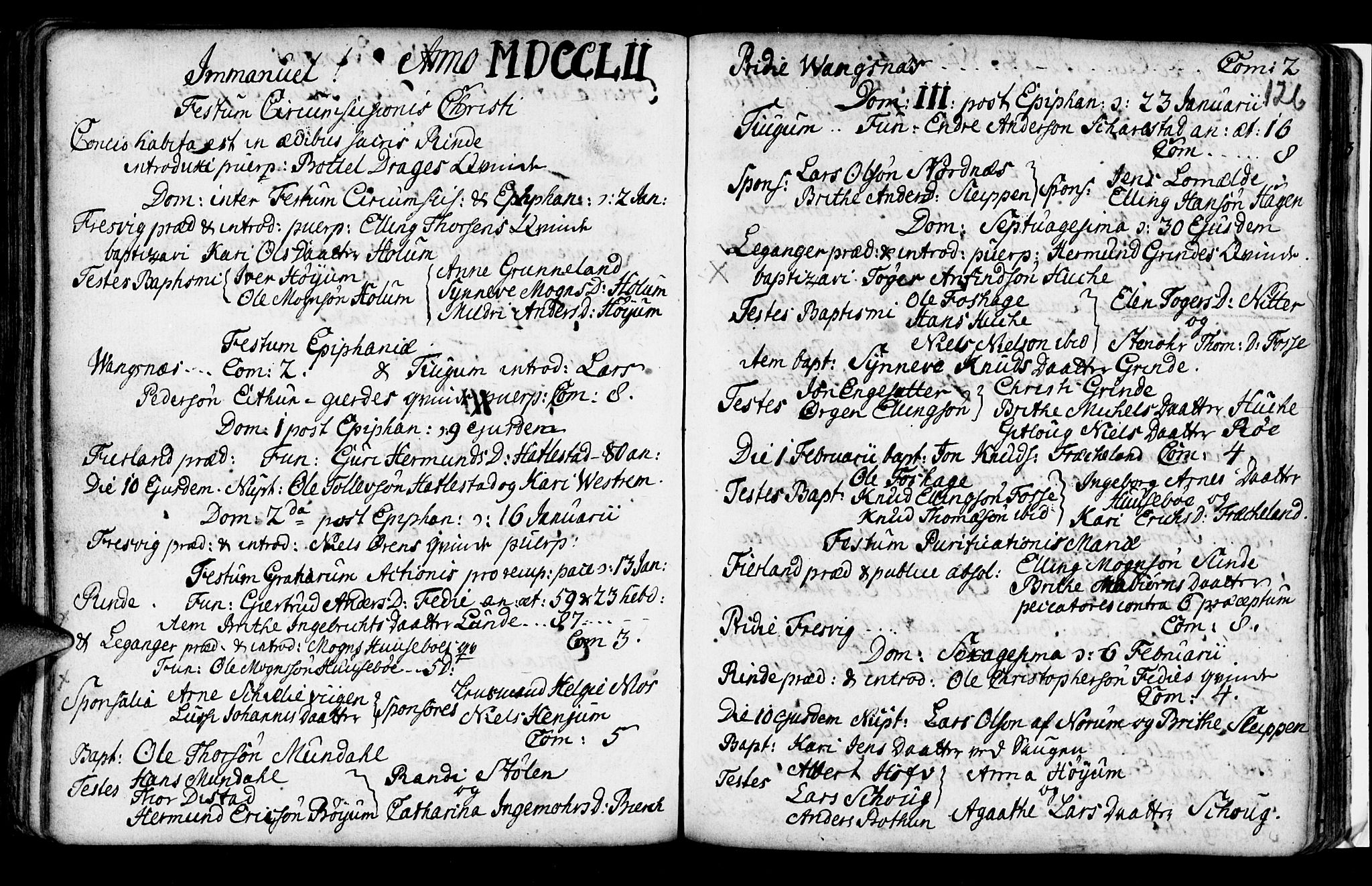 Leikanger sokneprestembete, AV/SAB-A-81001/H/Haa/Haaa/L0002: Parish register (official) no. A 2, 1735-1756, p. 126
