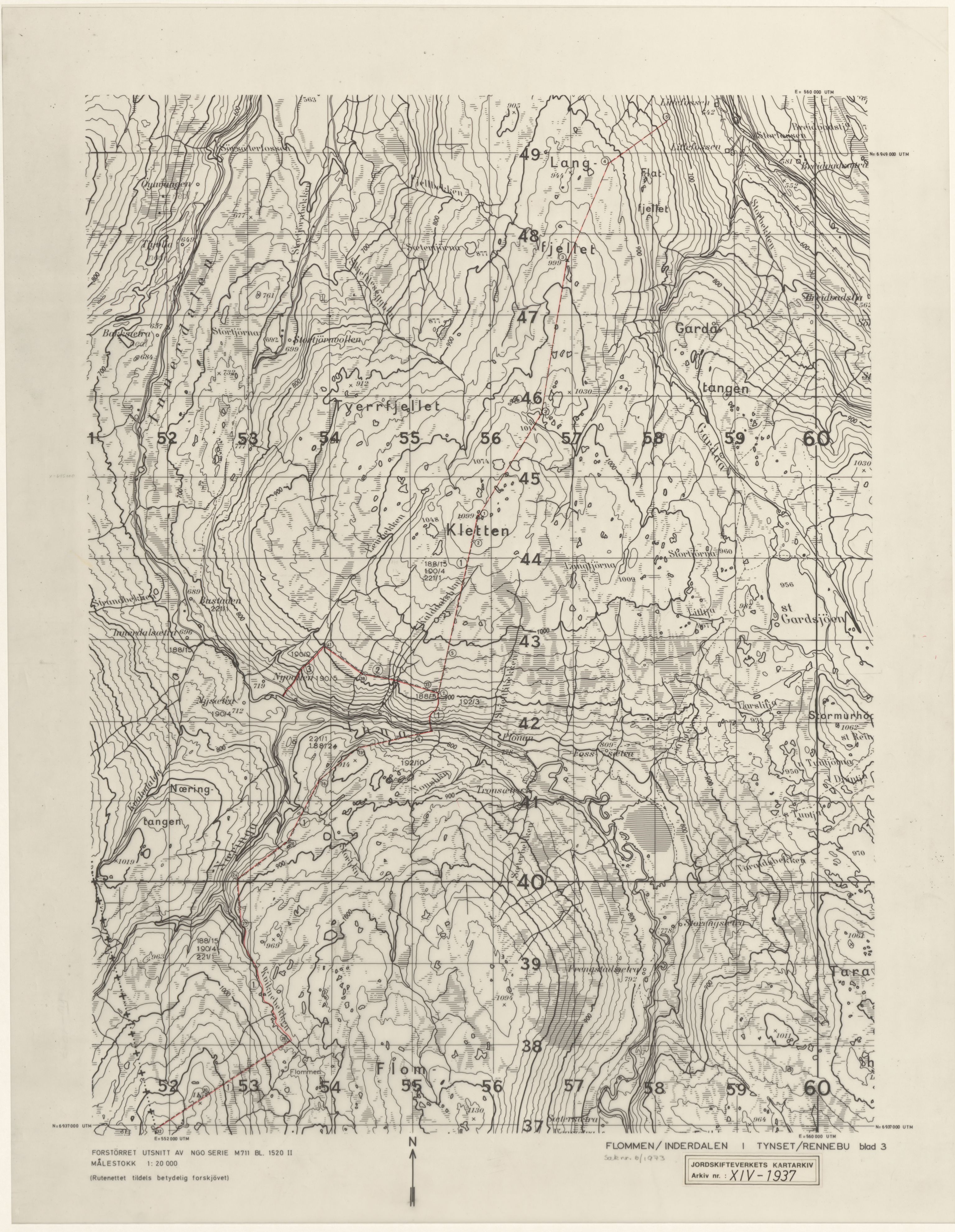 Jordskifteverkets kartarkiv, RA/S-3929/T, 1859-1988, p. 3031