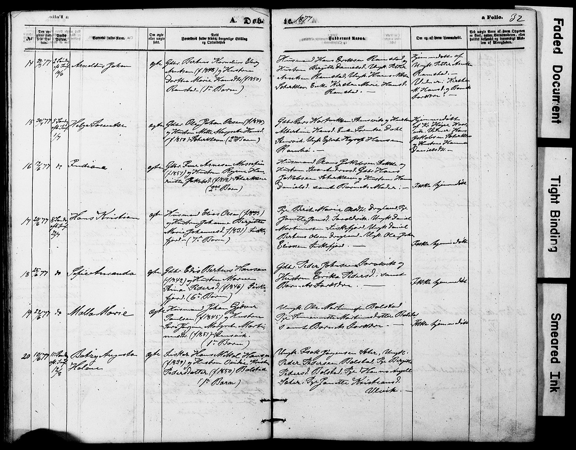 Ministerialprotokoller, klokkerbøker og fødselsregistre - Nordland, AV/SAT-A-1459/865/L0930: Parish register (copy) no. 865C02, 1866-1884, p. 32