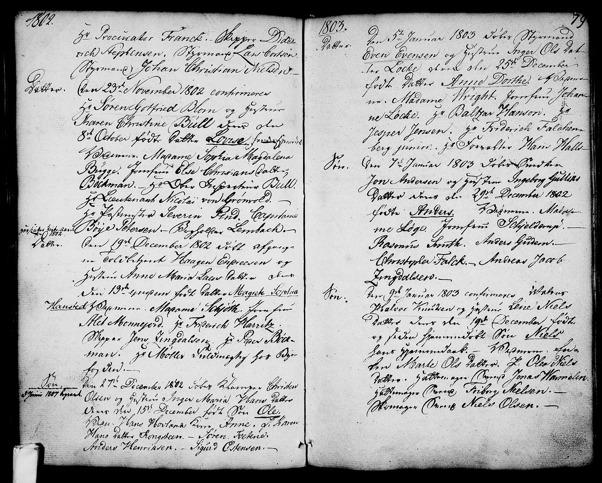 Larvik kirkebøker, SAKO/A-352/G/Ga/L0001: Parish register (copy) no. I 1, 1785-1807, p. 79