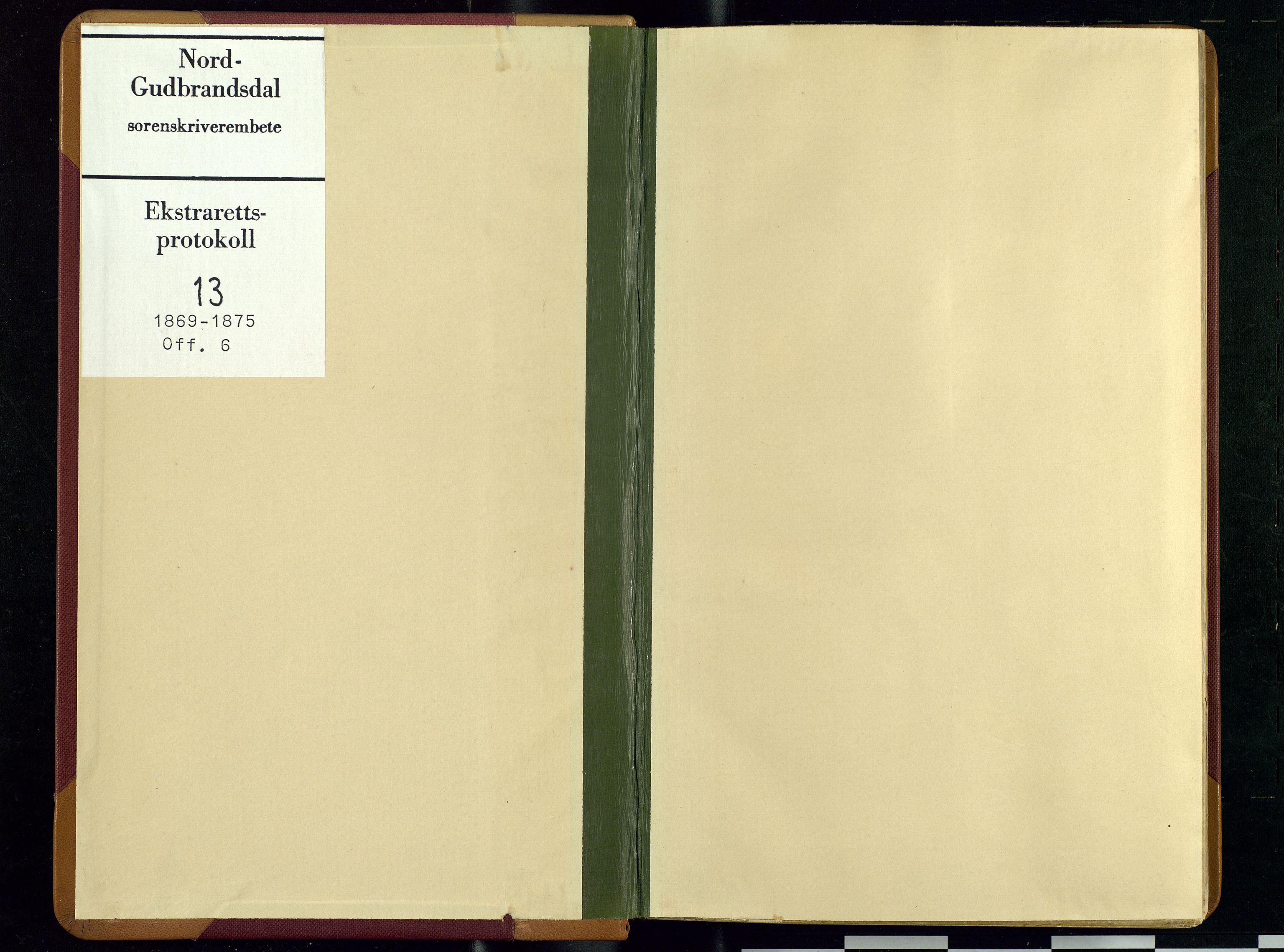 Nord-Gudbrandsdal tingrett, AV/SAH-TING-002/G/Gc/Gca/L0013: Ekstrarettsprotokoll, 1869-1875