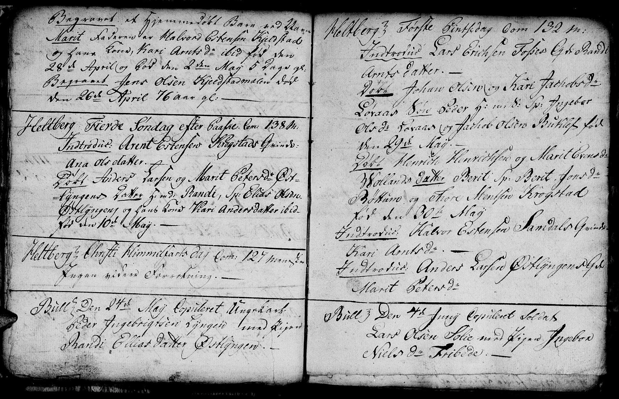 Ministerialprotokoller, klokkerbøker og fødselsregistre - Sør-Trøndelag, AV/SAT-A-1456/692/L1107: Parish register (copy) no. 692C02, 1809-1824