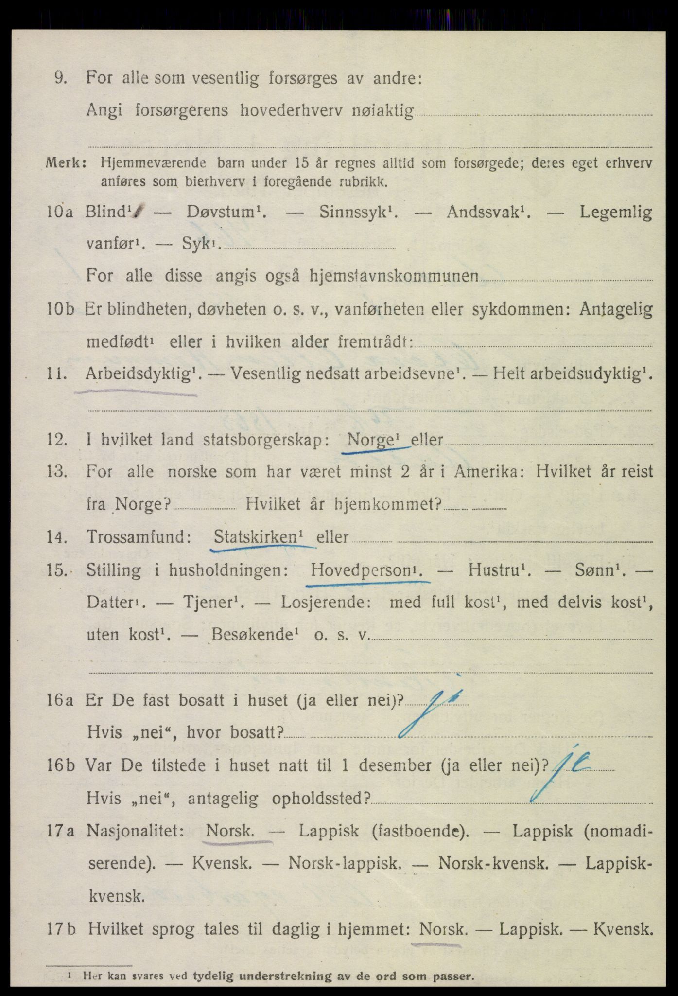 SAT, 1920 census for Åsen, 1920, p. 1693