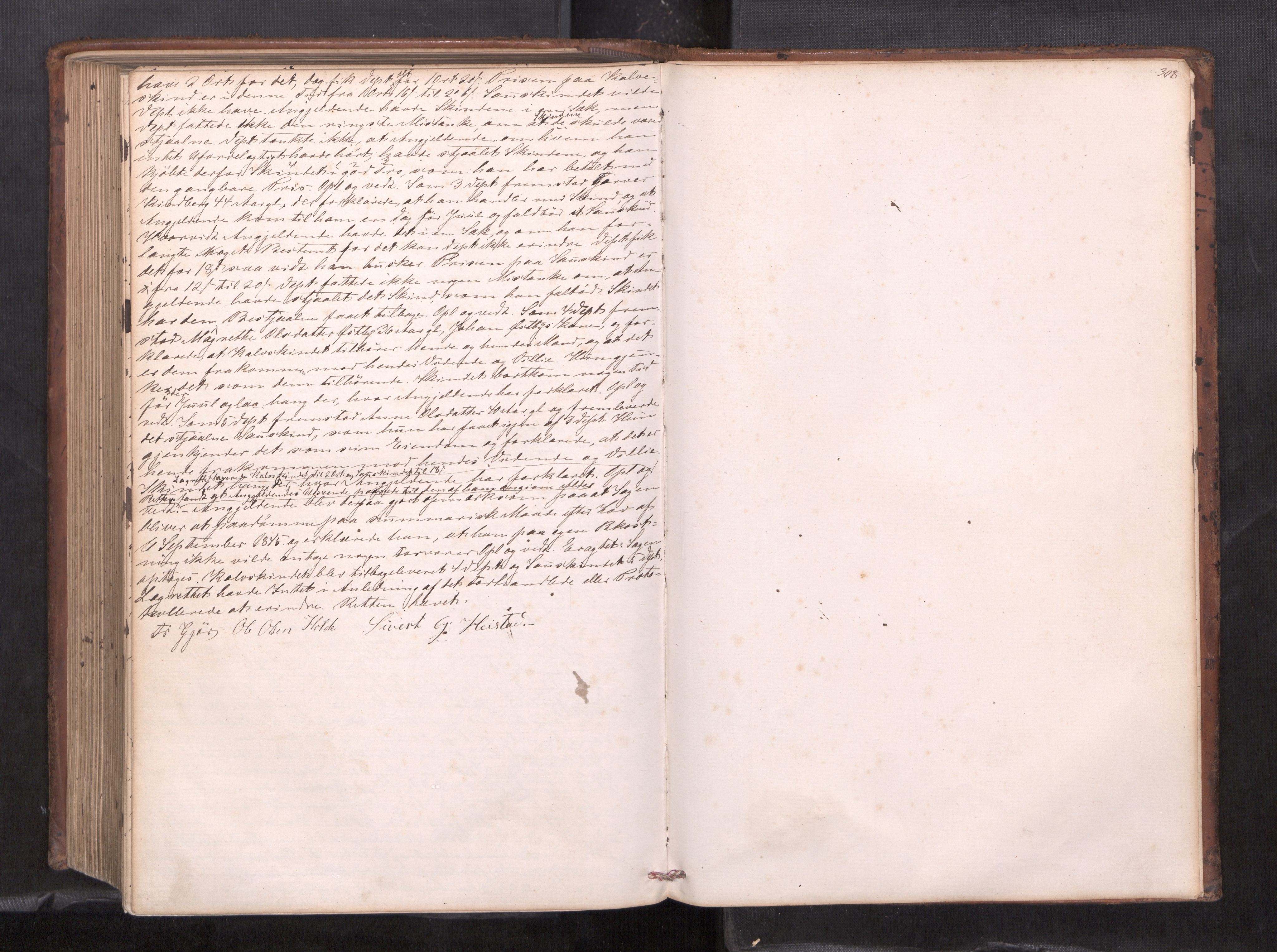 Inderøy sorenskriveri, AV/SAT-A-4147/1/1/1B/L0016: Ekstrarettsprotokoll, 1864-1870, p. 307b-308a