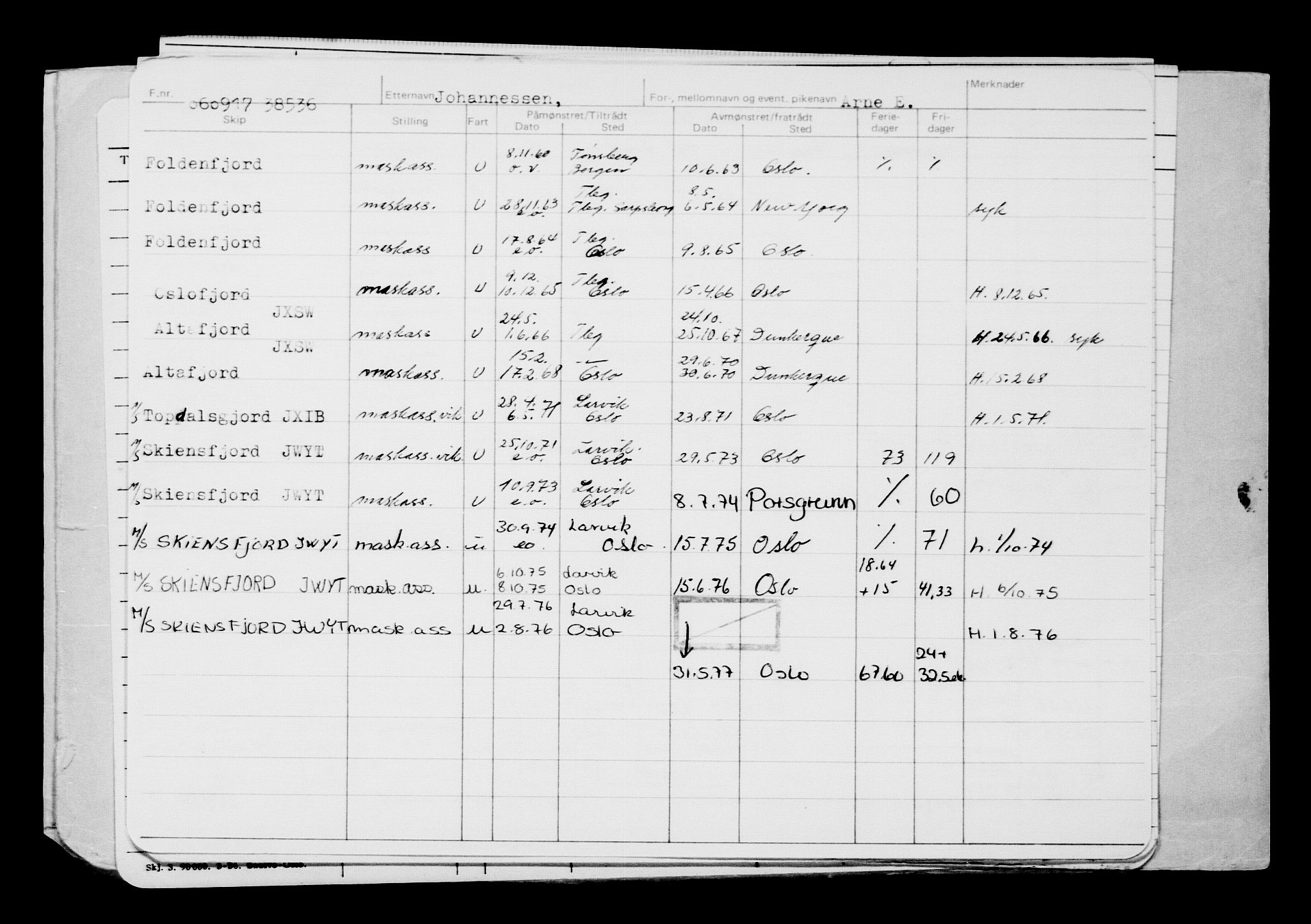 Direktoratet for sjømenn, AV/RA-S-3545/G/Gb/L0151: Hovedkort, 1917, p. 468